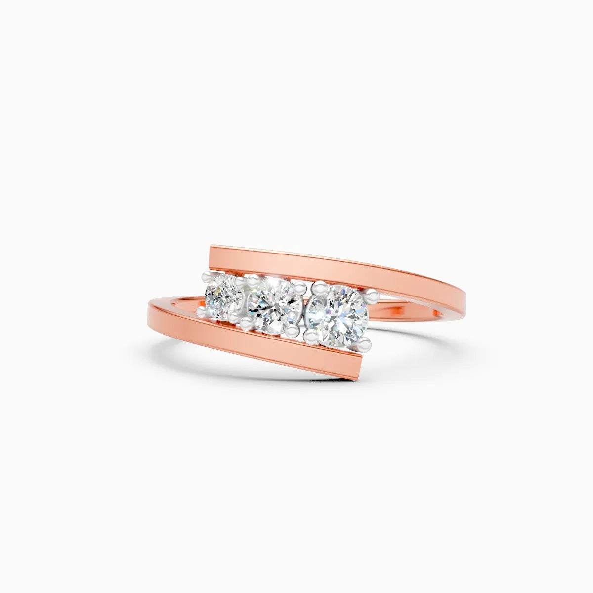 ��Mode | Round Lab Grown Diamonds Bypass Ring�� Rings VD_AYN��- Lab Grown Diamonds Jewellery