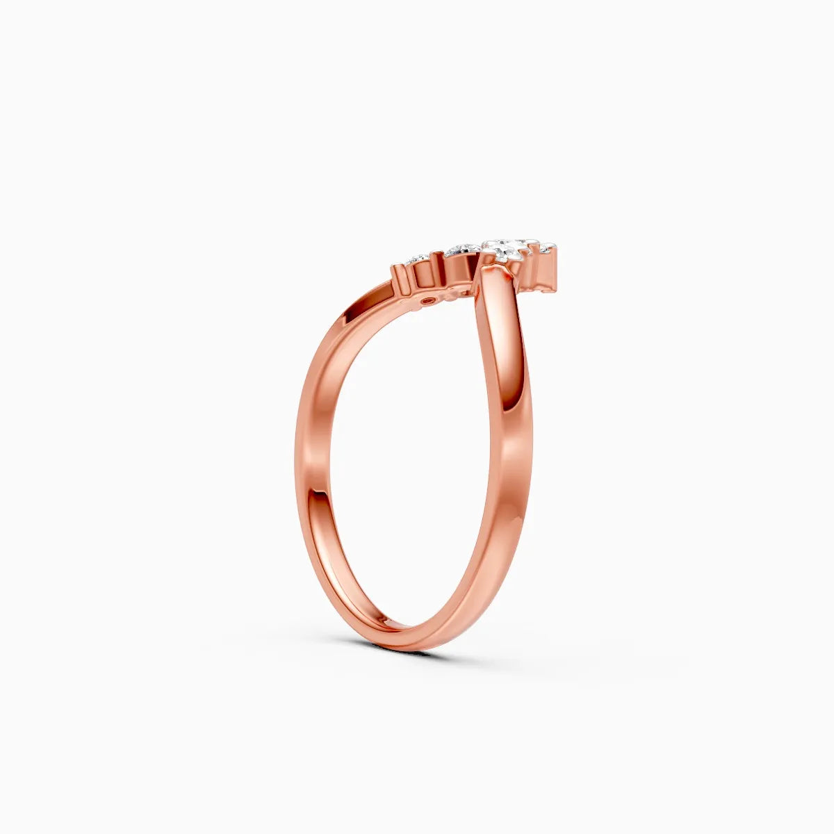 ��Mode | Round Lab Grown Diamond Chevron Ring�� Rings VD_AYN��- Lab Grown Diamonds Jewellery