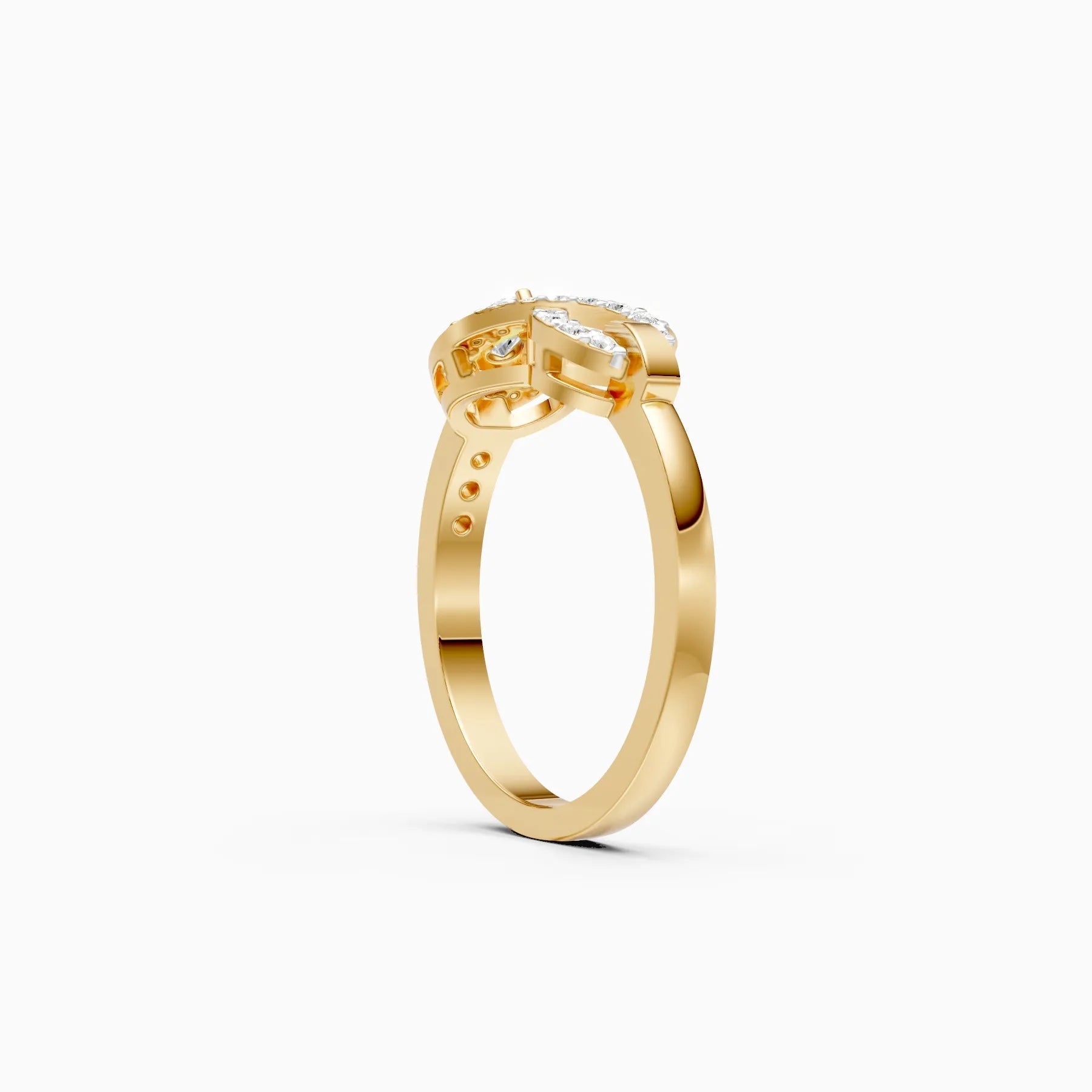 ��Foreva | Infinity Round Lab Grown Diamond Ring�� Rings VD_AYN��- Lab Grown Diamonds Jewellery