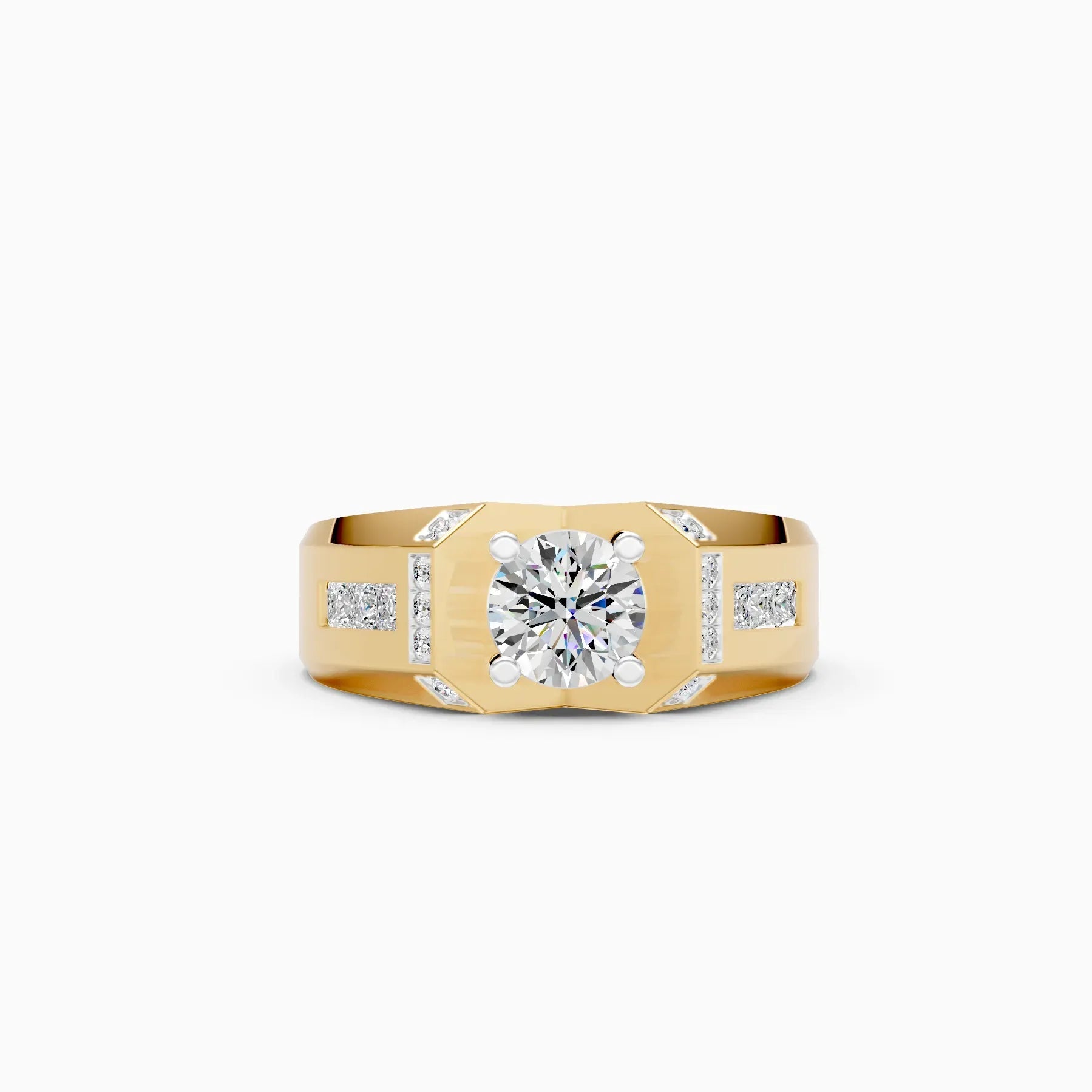 Mode | Vertex Men's Classic Solitaire Ring