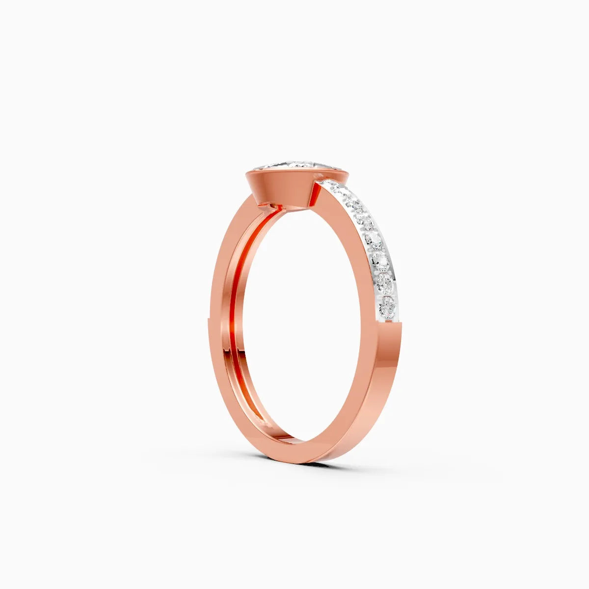 ��Flora | Round Lab Grown Diamonds Floral Design Ring�� Rings VD_AYN��- Lab Grown Diamonds Jewellery