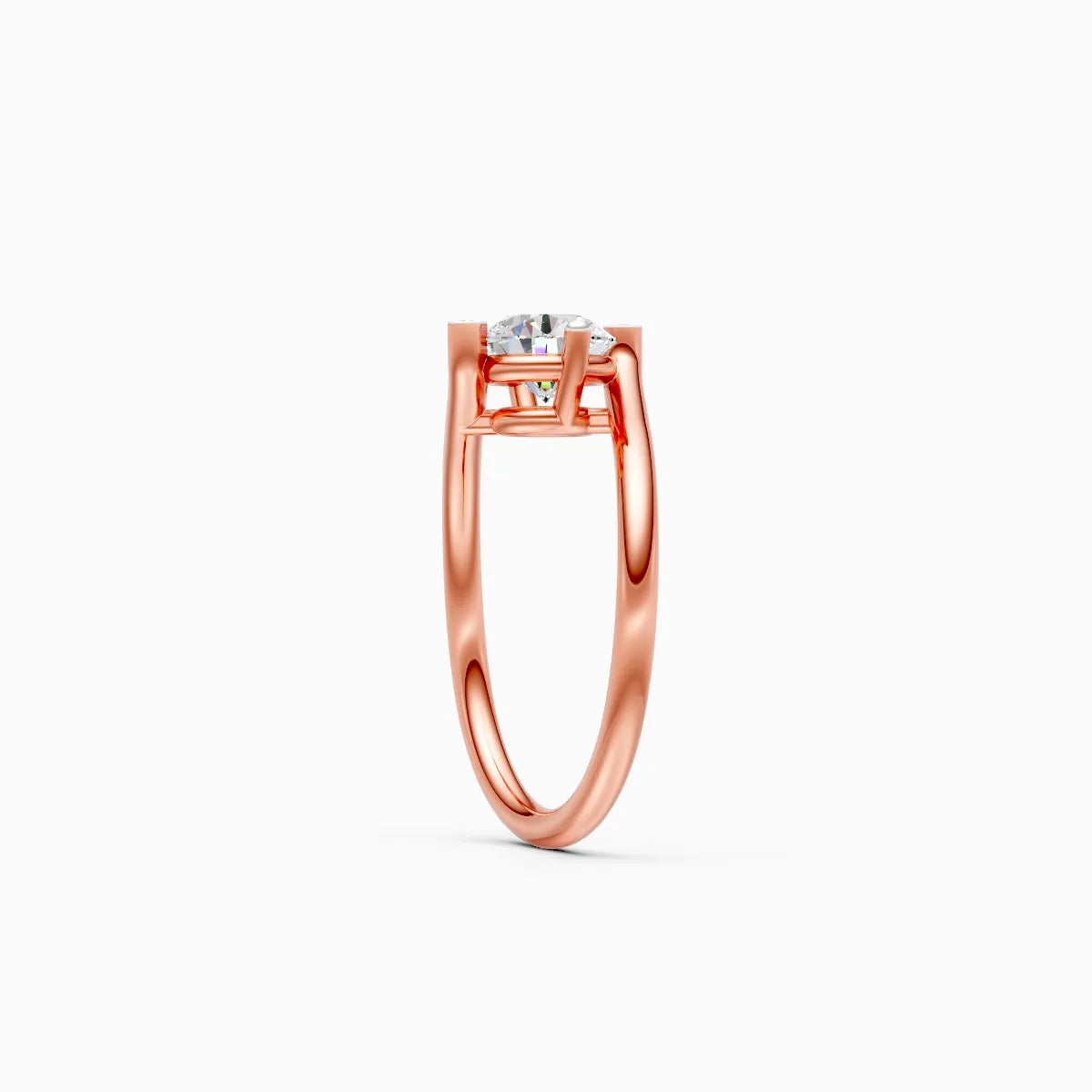 ��Mode | Round Lab Grown Diamond Minimal  Ring�� Rings VD_AYN��- Lab Grown Diamonds Jewellery