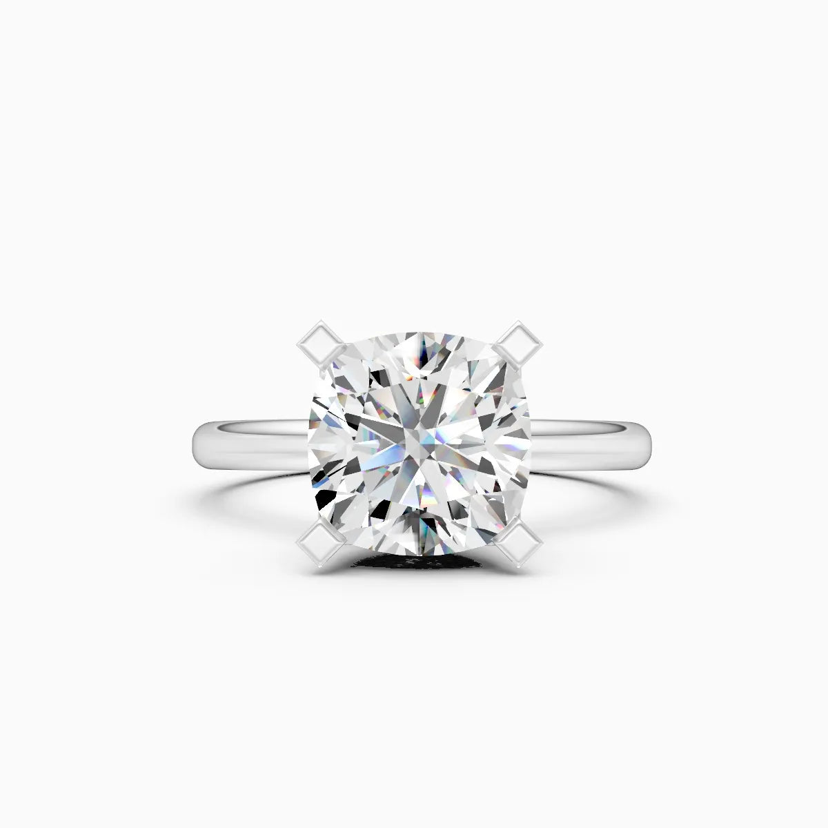 ��Amora | Cushion Lab Grown Diamond Plain Band Ring�� Rings VD_AYN��- Lab Grown Diamonds Jewellery