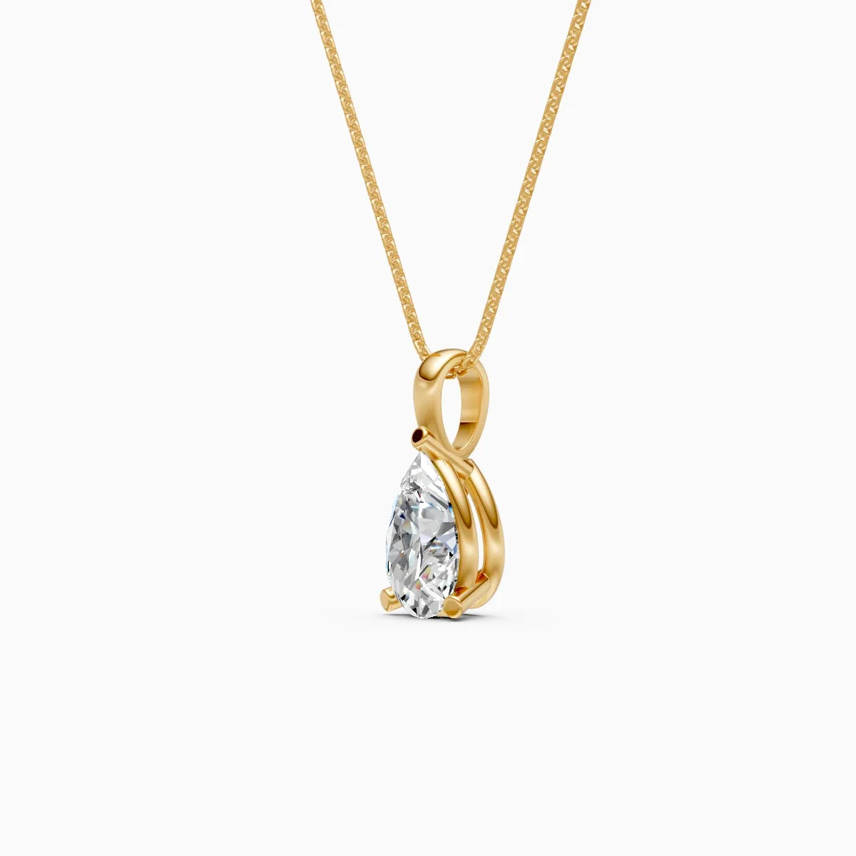 Sia | Pear Halo Lab-Grown Diamond Pendant - Nivara