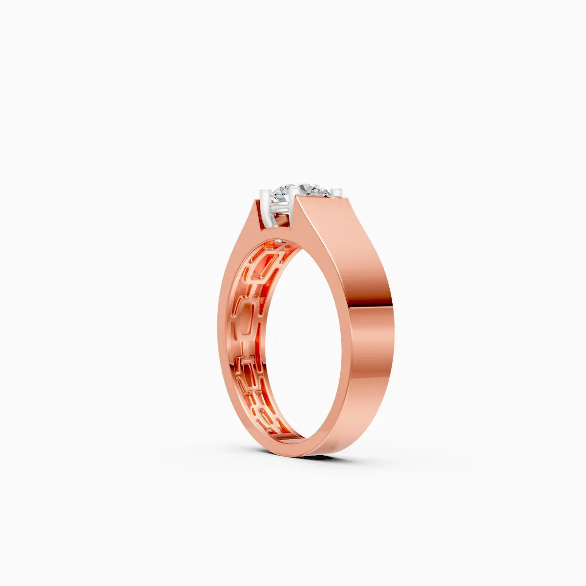 Mode | Helix Men's Geometric Solitaire Ring