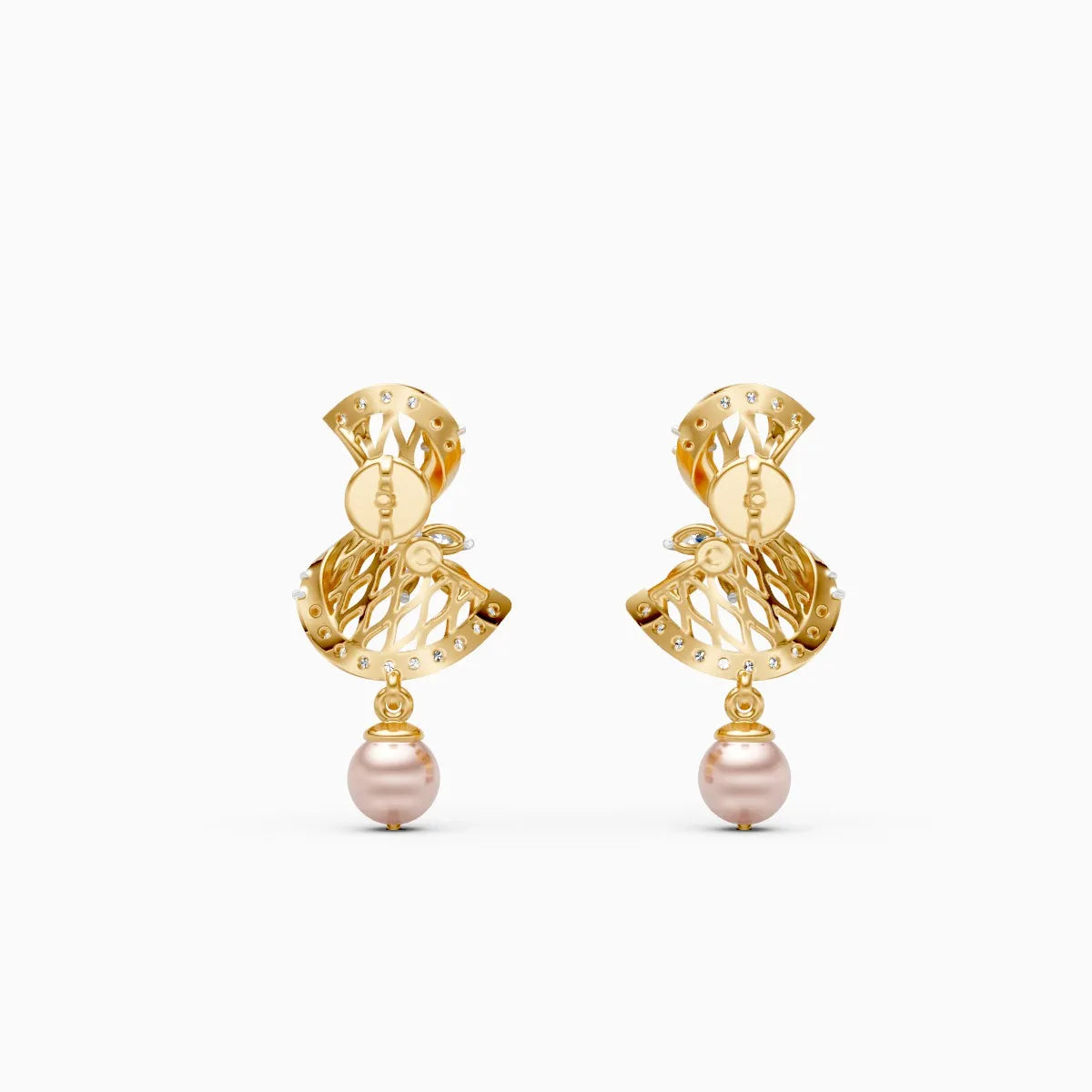 Flora | Tuberose Lab-Grown Diamond Drop Earrings
