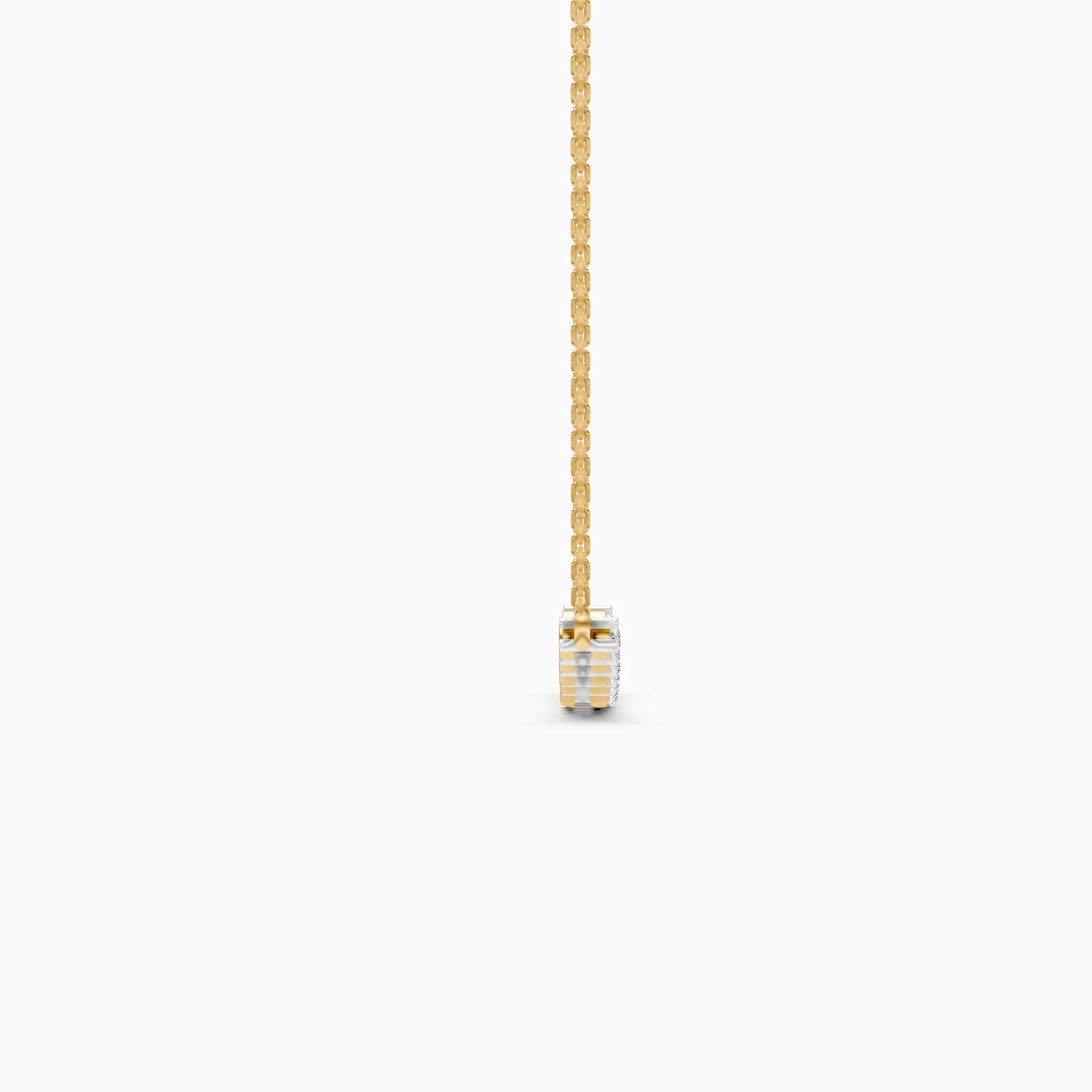 Noor | Soft Halo Lab-Grown Diamond Necklace - Nivara