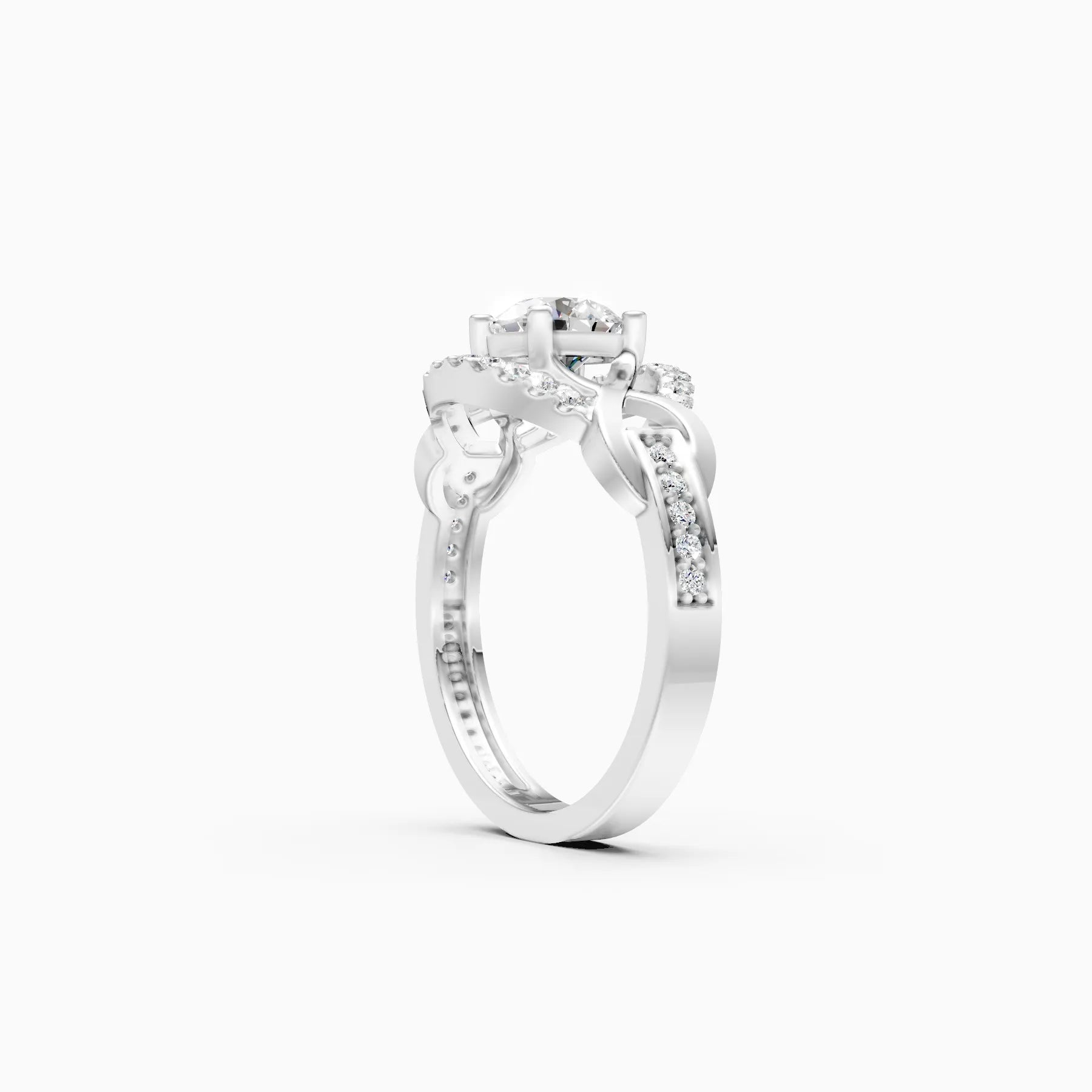��Mode | Round Lab Grown Diamond Criss-Cross Ring�� Rings VD_AYN��- Lab Grown Diamonds Jewellery