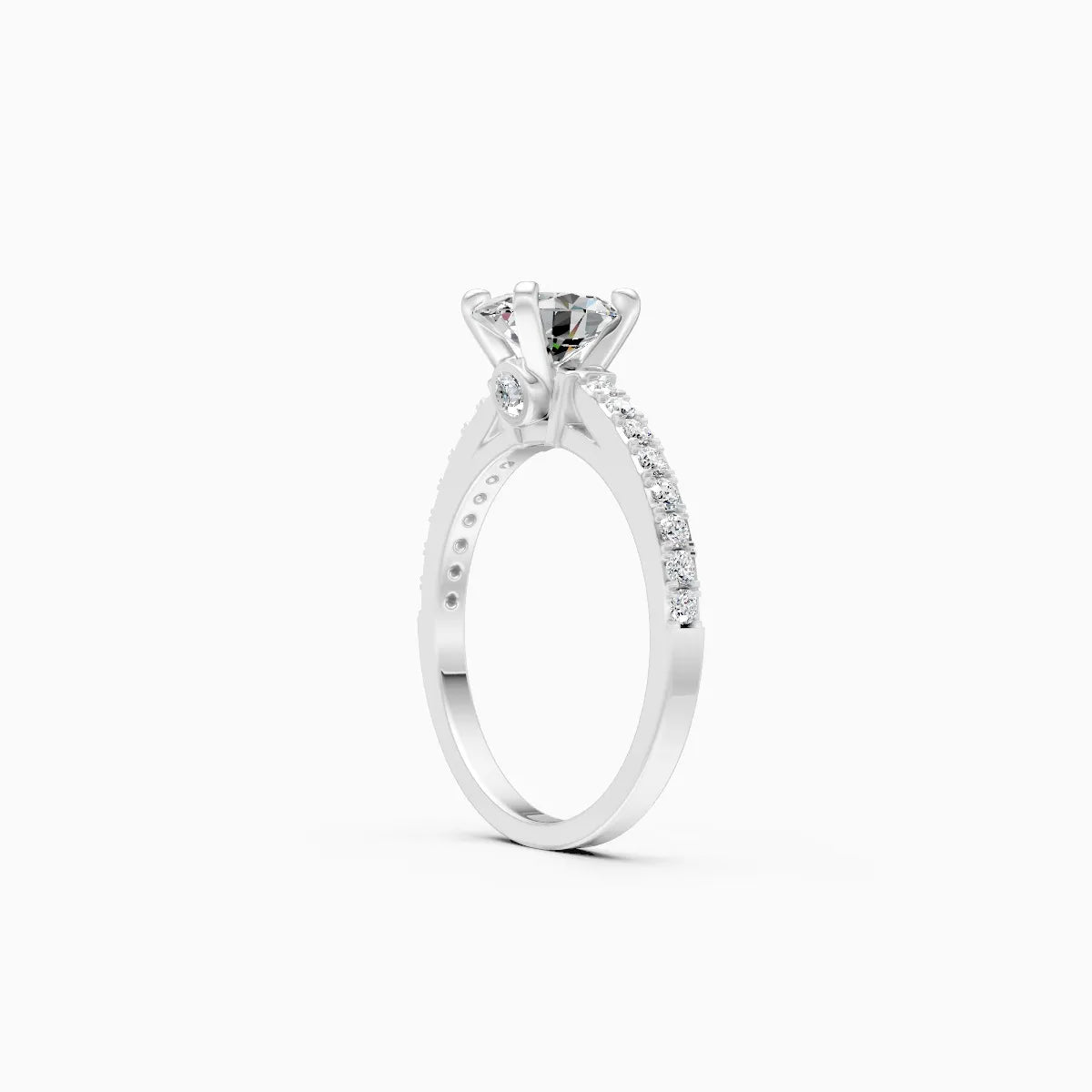 ��Amara | Oval Solitiare Four Prong Setting Ring�� Rings VD_AYN��- Lab Grown Diamonds Jewellery