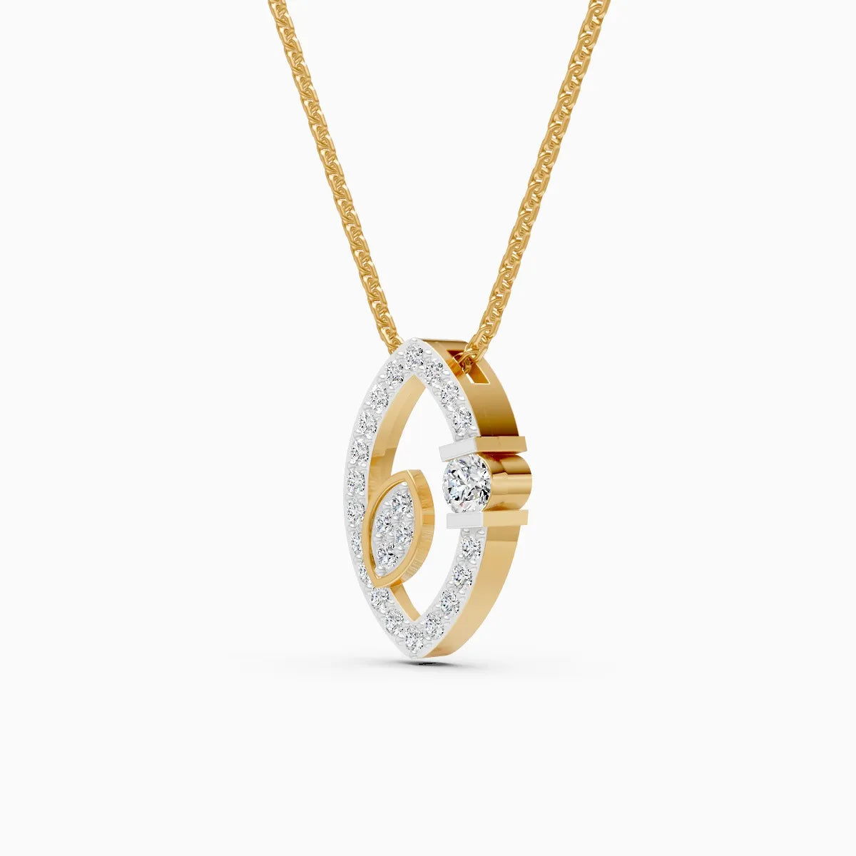 Mode | Arrowline Lab-Grown Diamond Necklace - Nivara