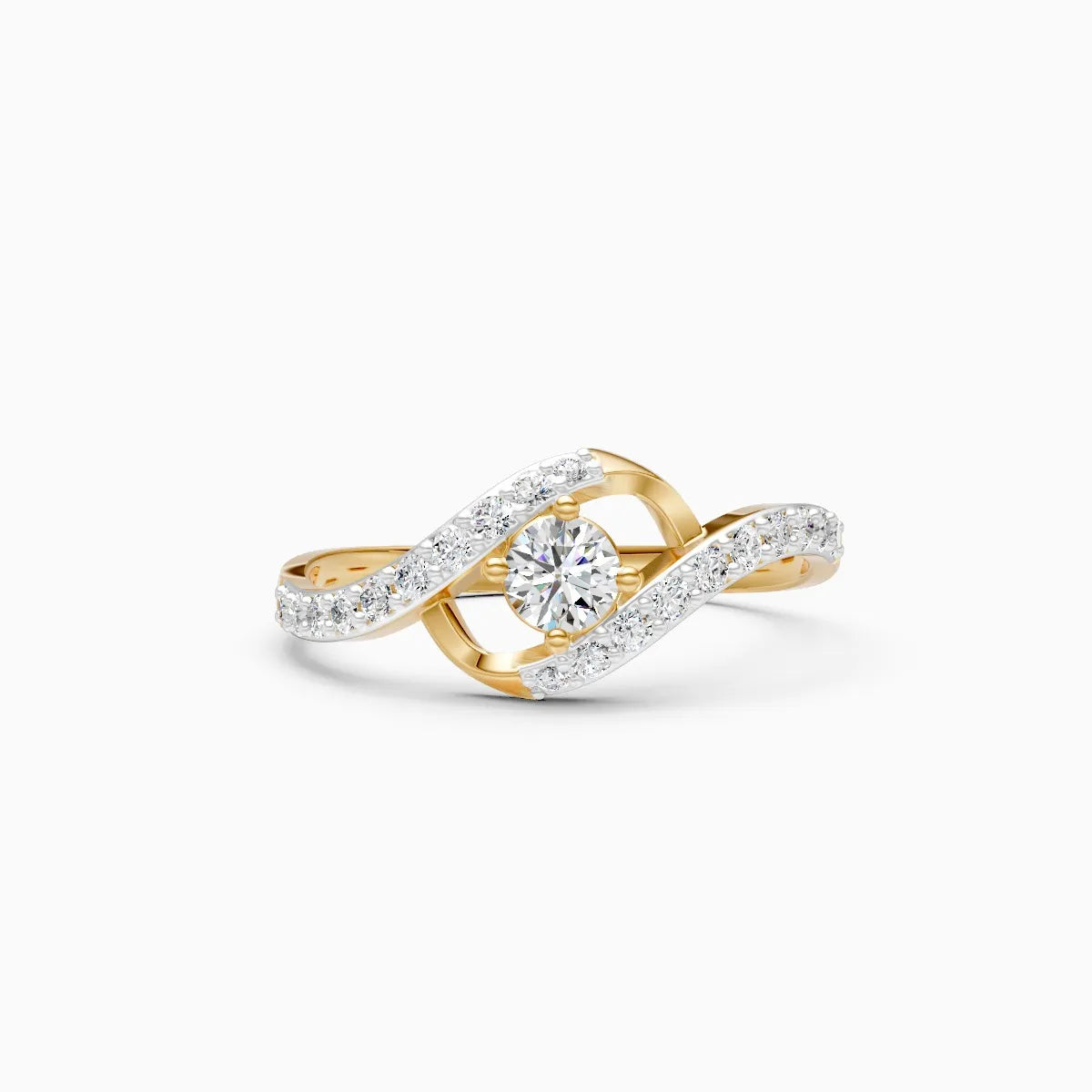 ��Amara | Round Lab Grown Diamonds Swirl Ring�� Rings VD_AYN��- Lab Grown Diamonds Jewellery