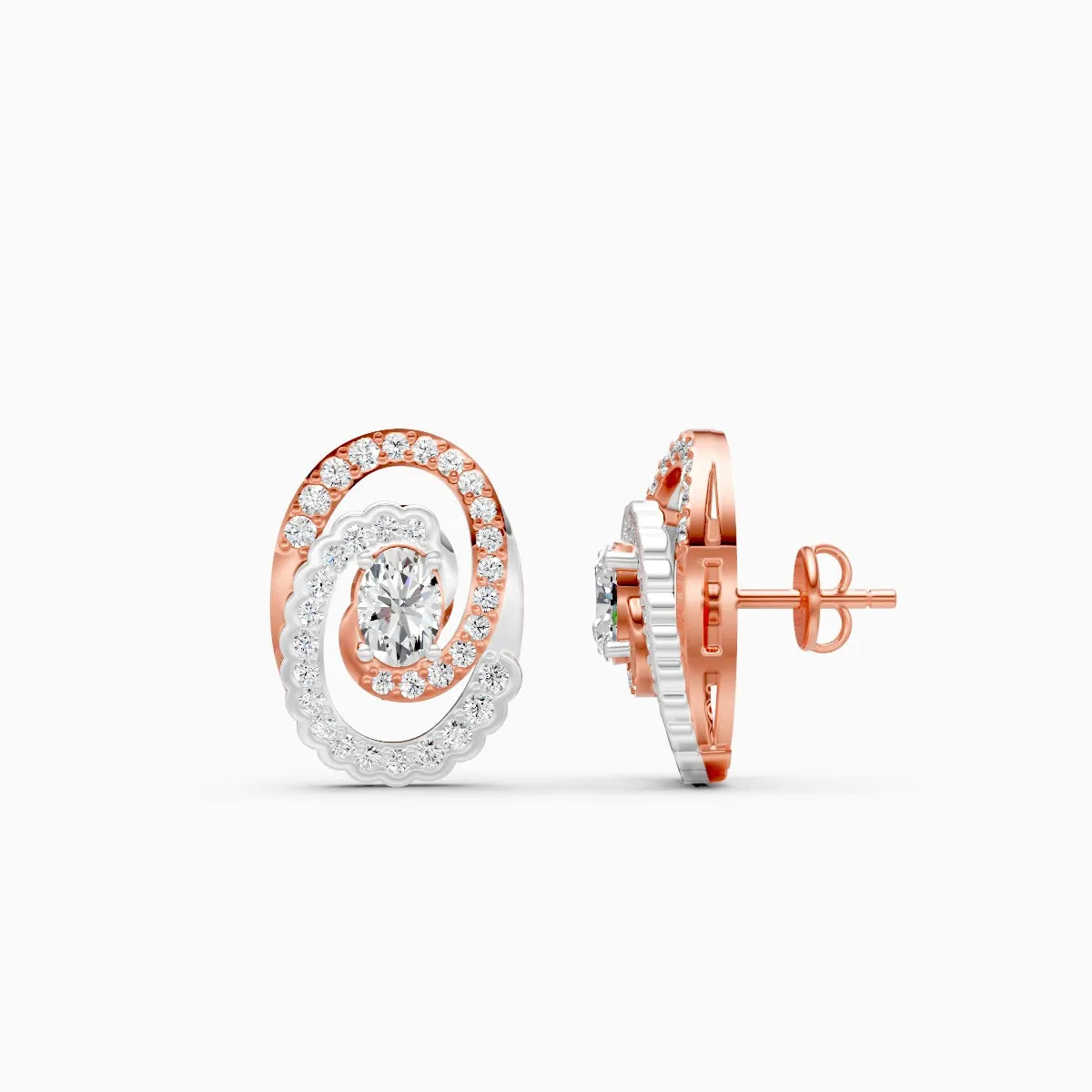 Mira | Halo Hush Lab-Grown Diamond Earrings