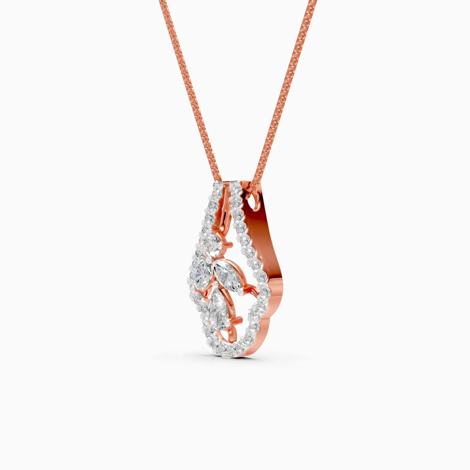 Flora | Petal Bloom Lab-Grown Diamond Necklace - Nivara