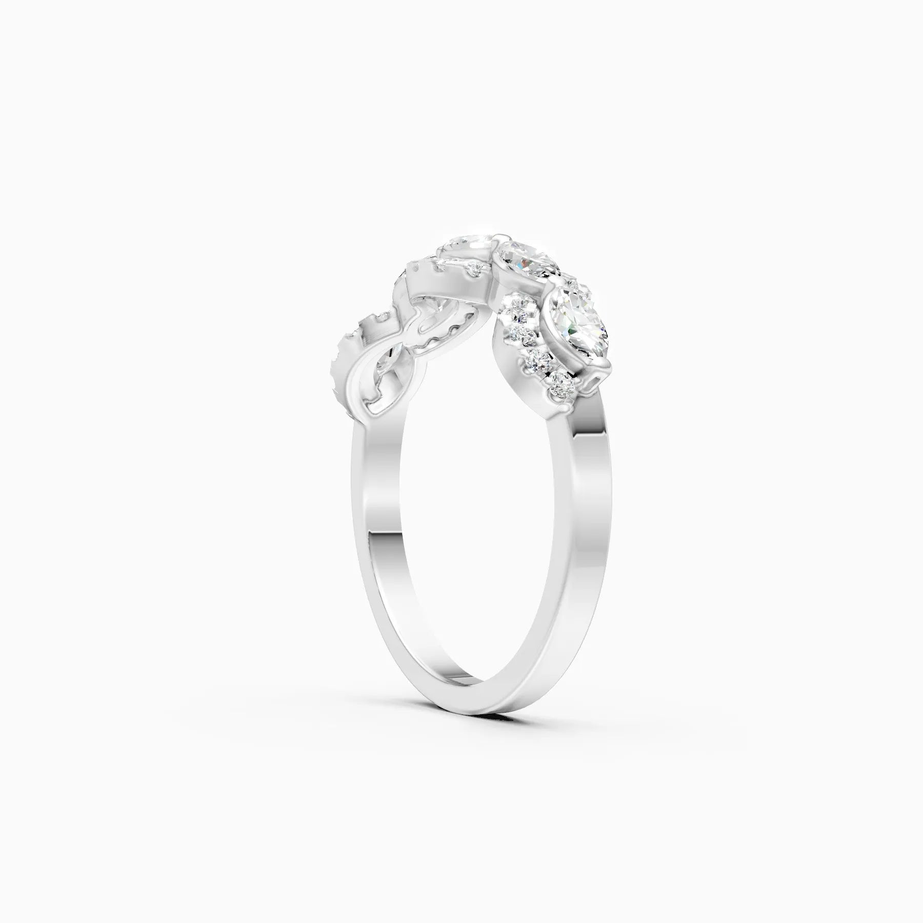 ��Mode | Round & Marquise Lab Grown Diamond Layered Ring�� Rings VD_AYN��- Lab Grown Diamonds Jewellery
