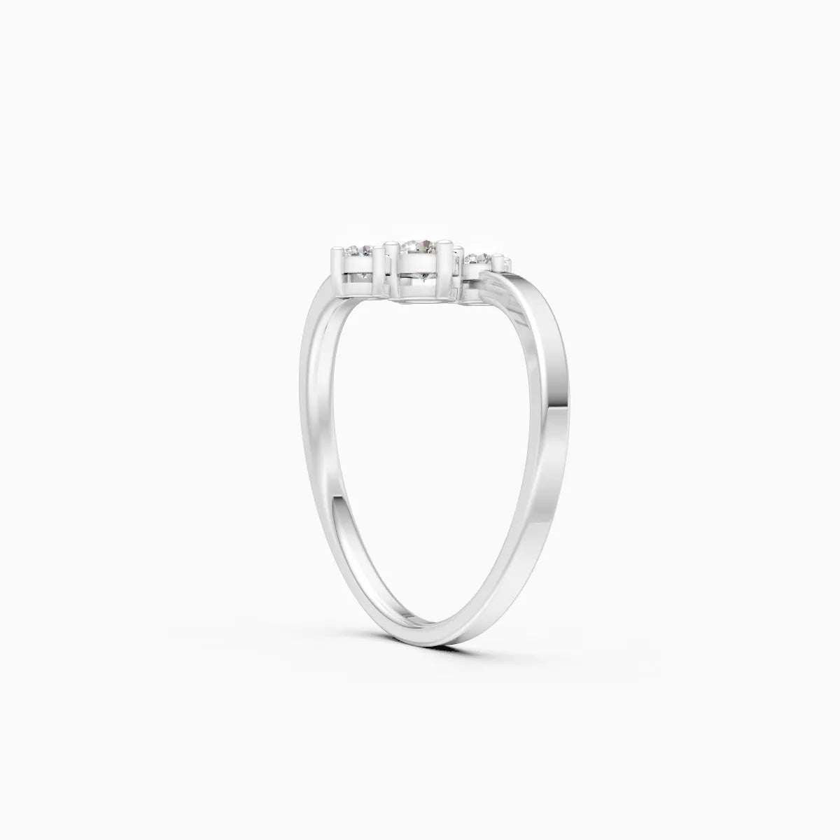 ��Mode | Triple Round Lab Grown Diamond Bypass Ring�� Rings VD_AYN��- Lab Grown Diamonds Jewellery