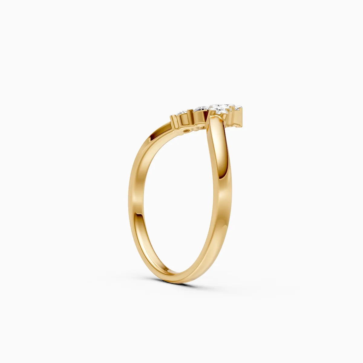 ��Mode | Round Lab Grown Diamond Chevron Ring�� Rings VD_AYN��- Lab Grown Diamonds Jewellery