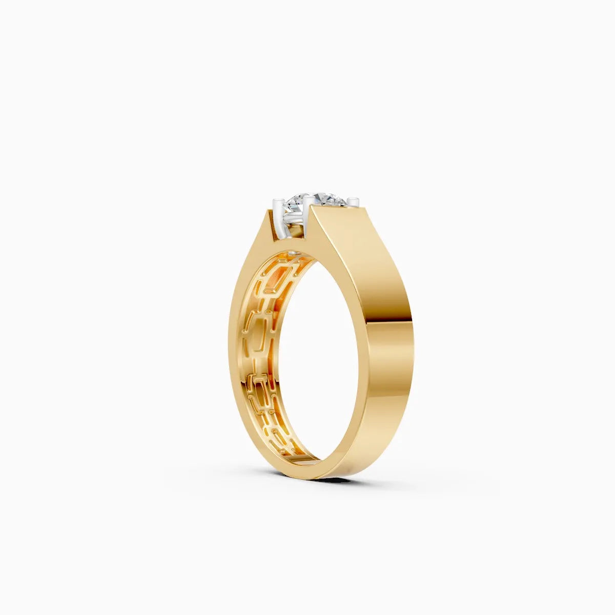 Mode | Helix Men's Geometric Solitaire Ring
