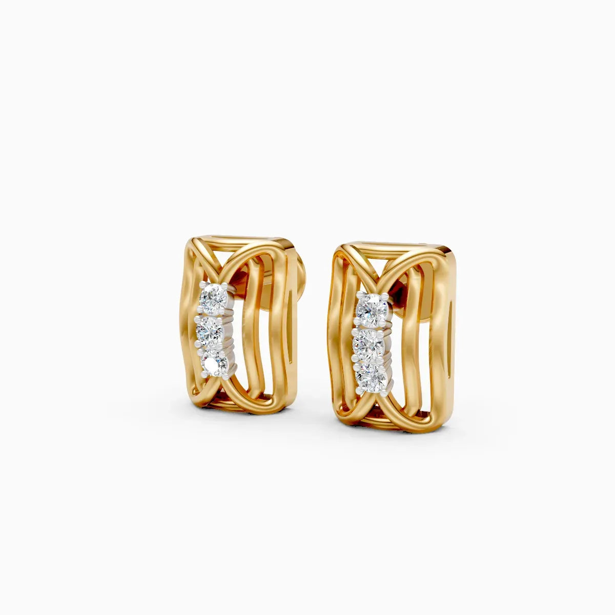 Mode | Chevron Vow Lab-Grown Diamond Studs
