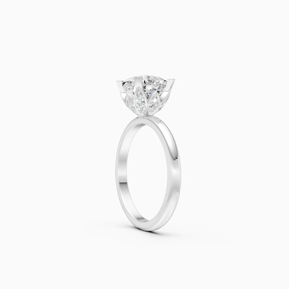 ��Amora | Cushion Lab Grown Diamond Plain Band Ring�� Rings VD_AYN��- Lab Grown Diamonds Jewellery