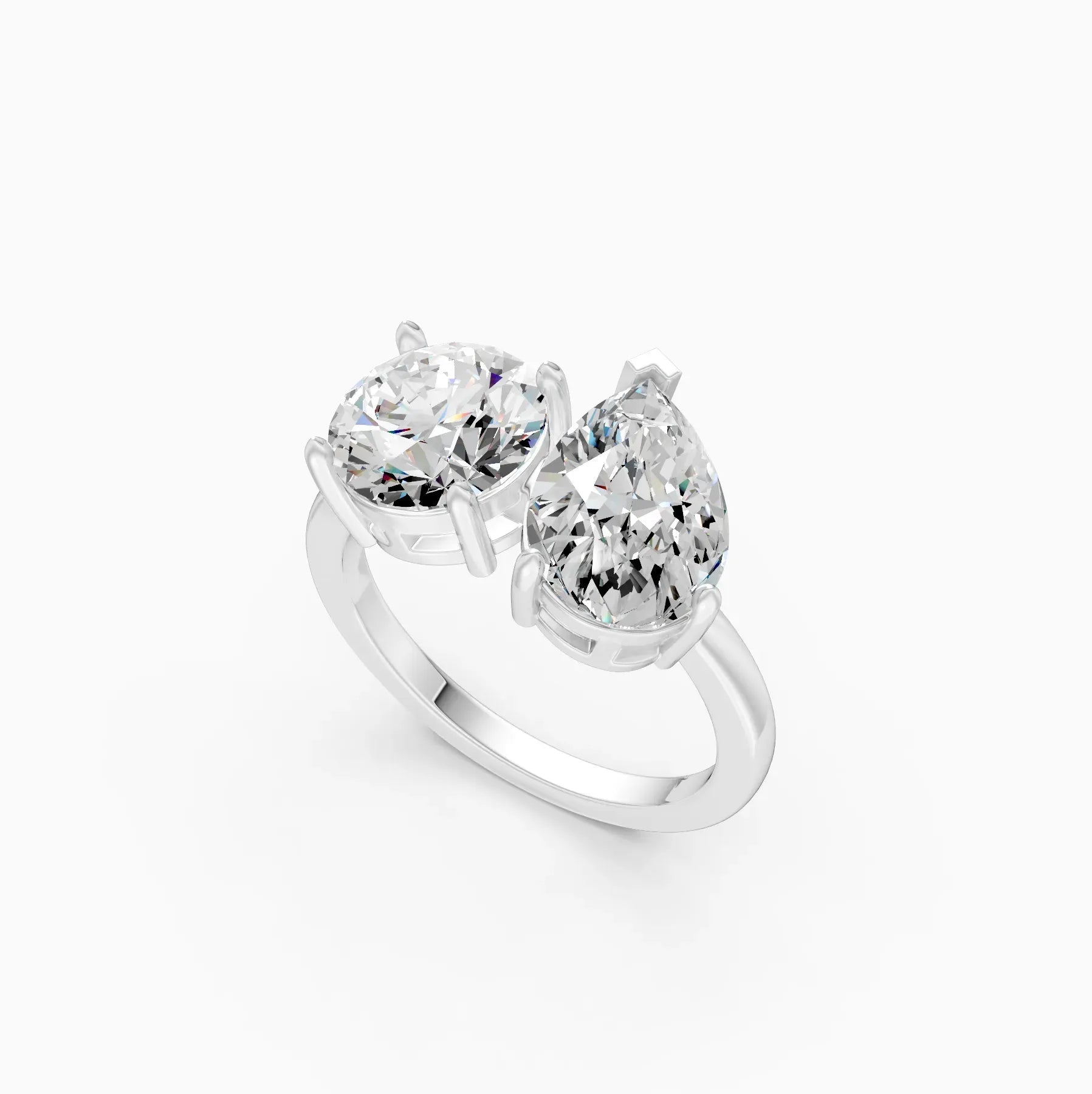 ��Toi et Moi | Round & Pear Lab Grown Diamond Ring�� Rings VD_AYN��- Lab Grown Diamonds Jewellery