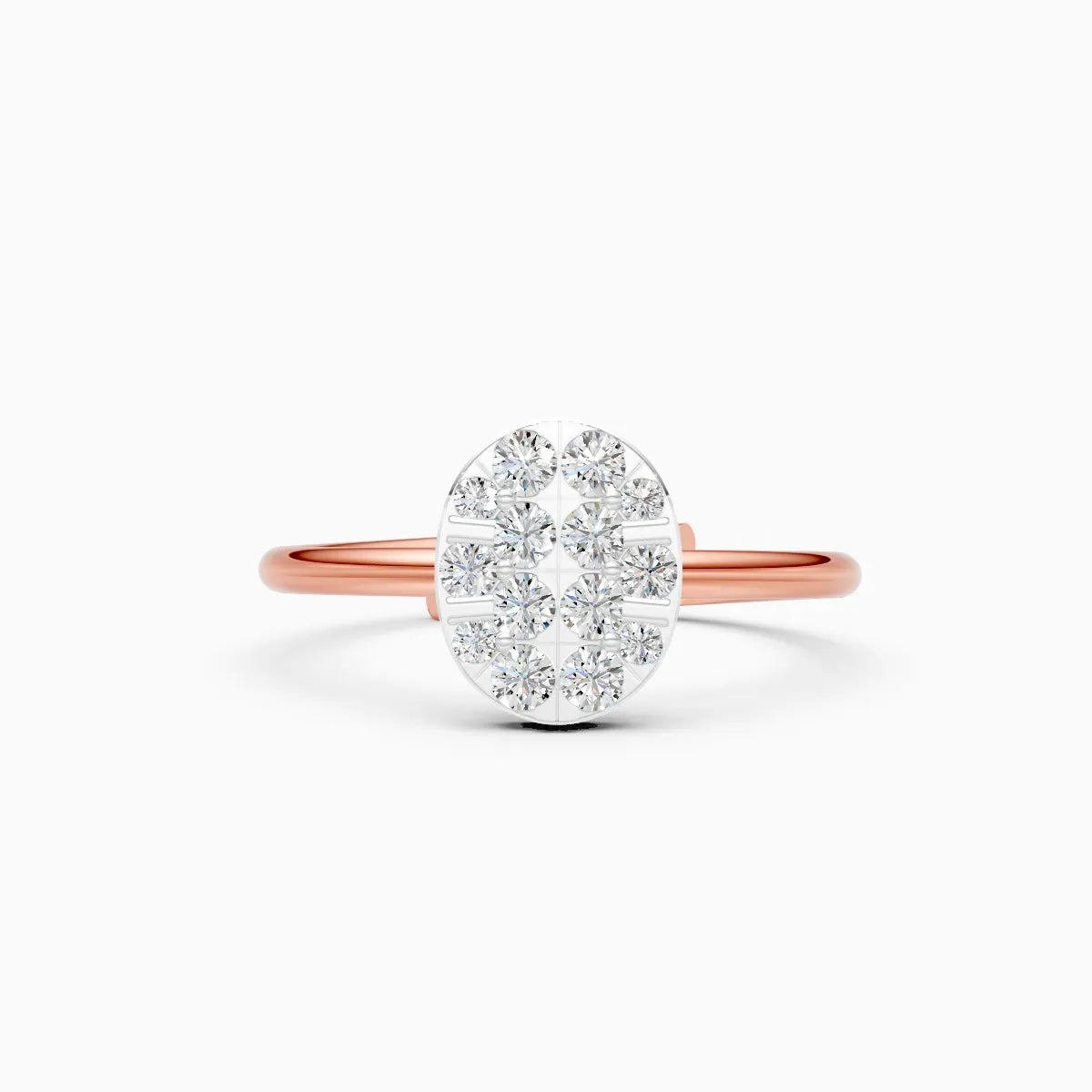 ��Celestia | Round Lab Grown Diamonds Oval Ring�� Rings VD_AYN��- Lab Grown Diamonds Jewellery