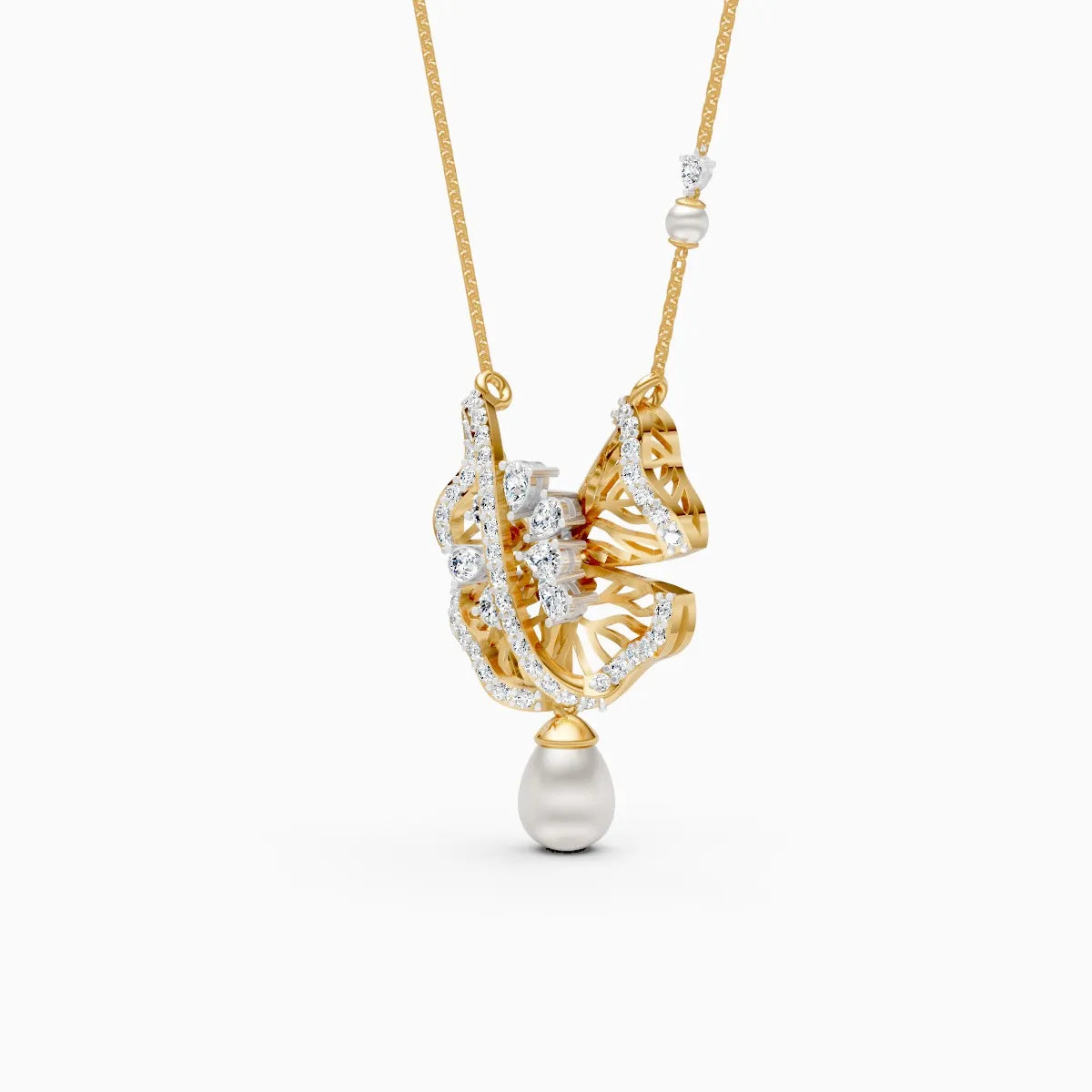 Vanya | Flutter Lab-Grown Diamond Pendant - Nivara