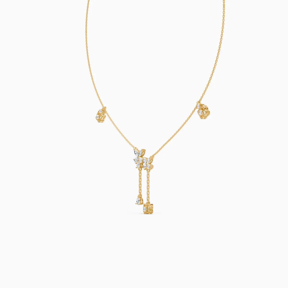 Flora | Lotus Grace Lab-Grown Diamond Necklace - Nivara