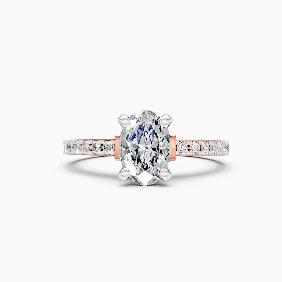 ��Amara | Oval Solitiare Four Prong Setting Ring�� Rings VD_AYN��- Lab Grown Diamonds Jewellery