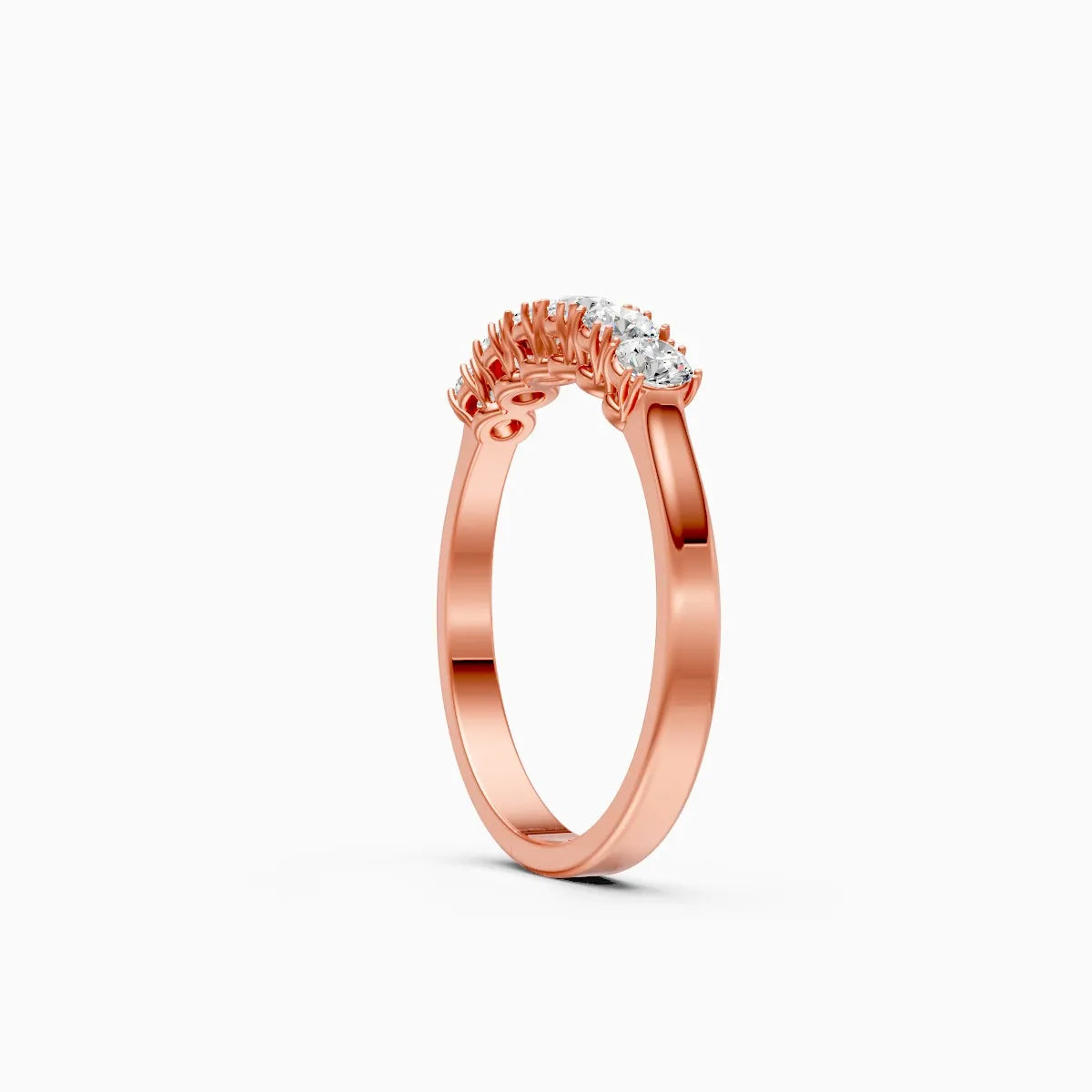 ��Foreva | Round Lab Grown Diamonds Half-Eternity Ring�� Rings VD_AYN��- Lab Grown Diamonds Jewellery