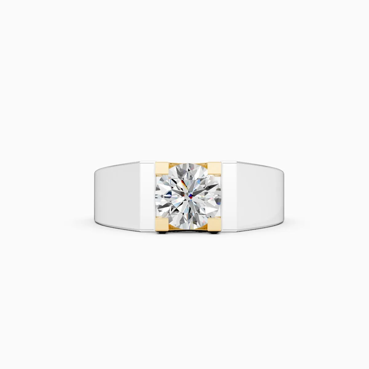 Veer | Stellar Men's Classic Round Solitaire Ring
