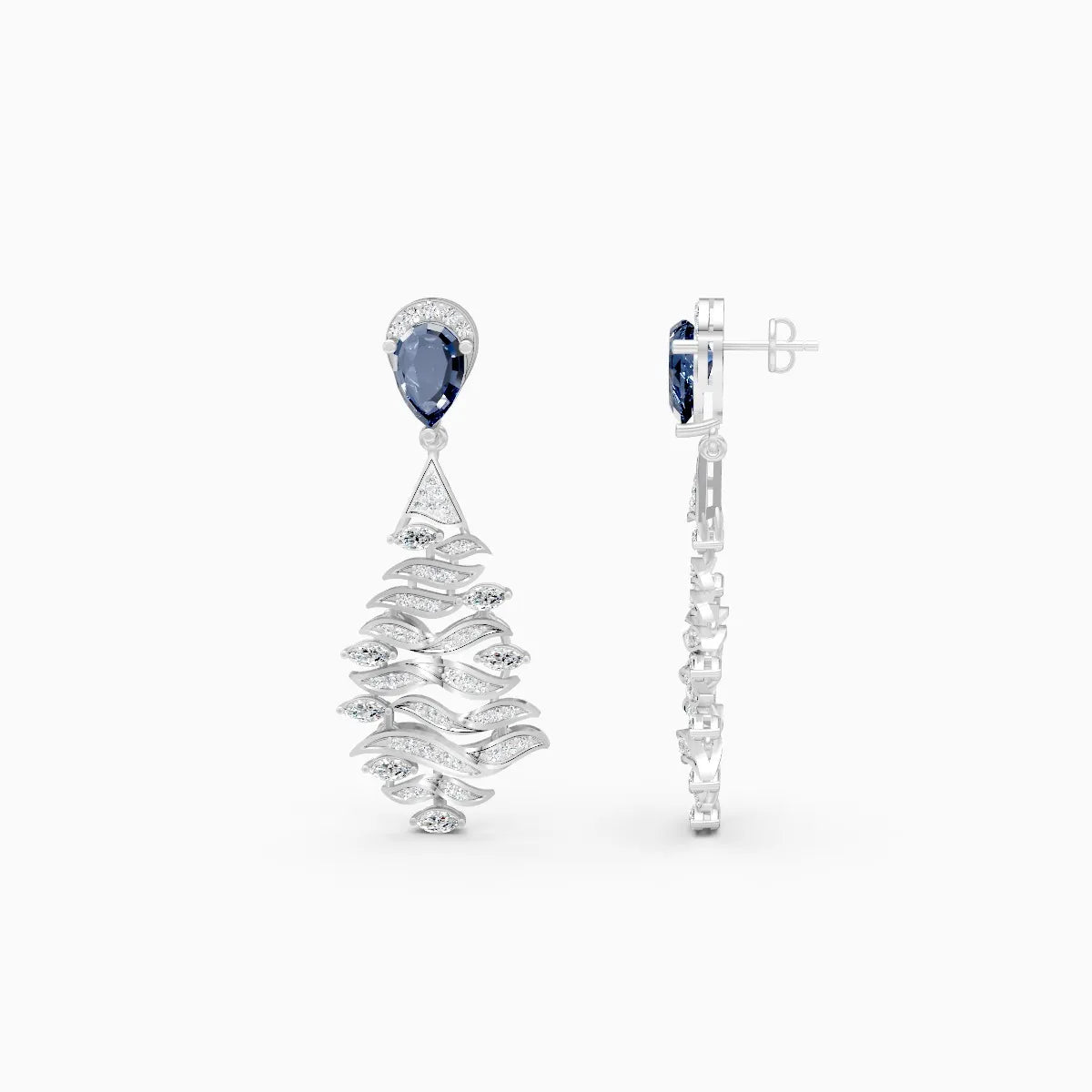 Codex Shape Diamond Mode | Codex Lab-Grown Diamond Drop Earrings | Nivara