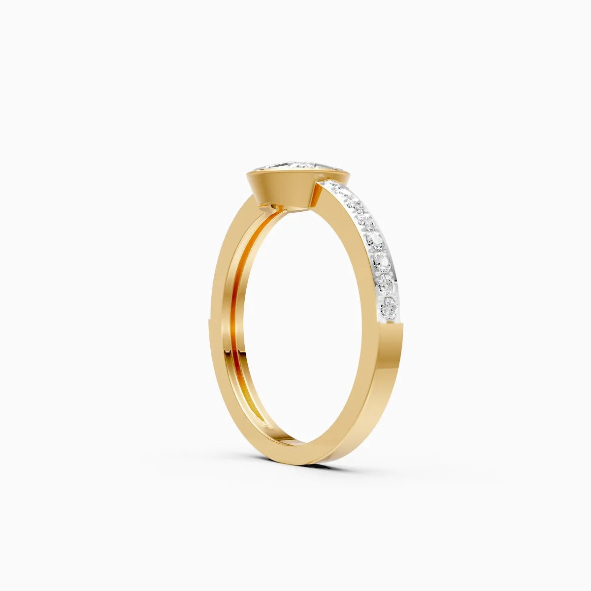 ��Flora | Round Lab Grown Diamonds Floral Design Ring�� Rings VD_AYN��- Lab Grown Diamonds Jewellery