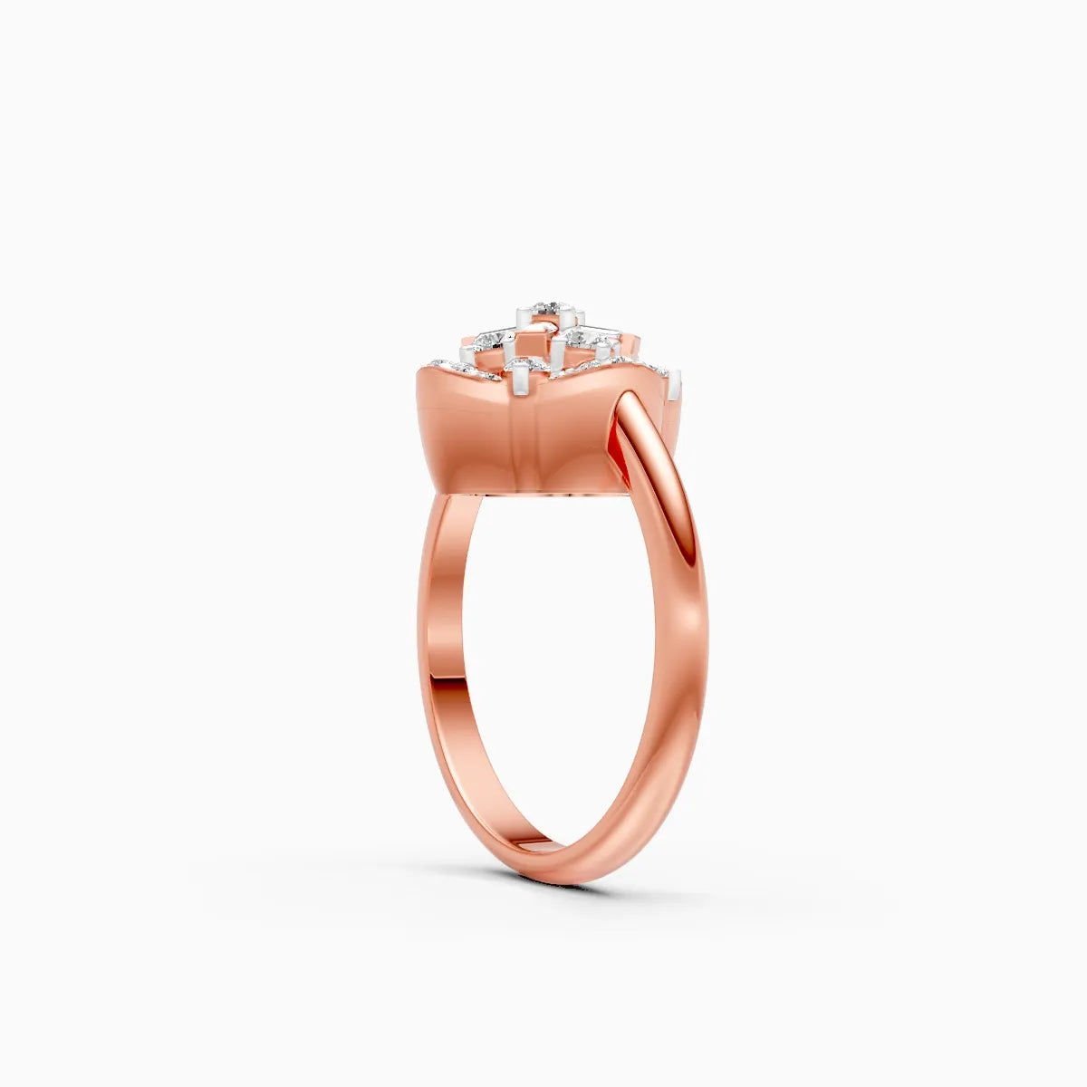 ��Flora | Lab Grown Diamond Clover Ring�� Rings VD_AYN��- Lab Grown Diamonds Jewellery