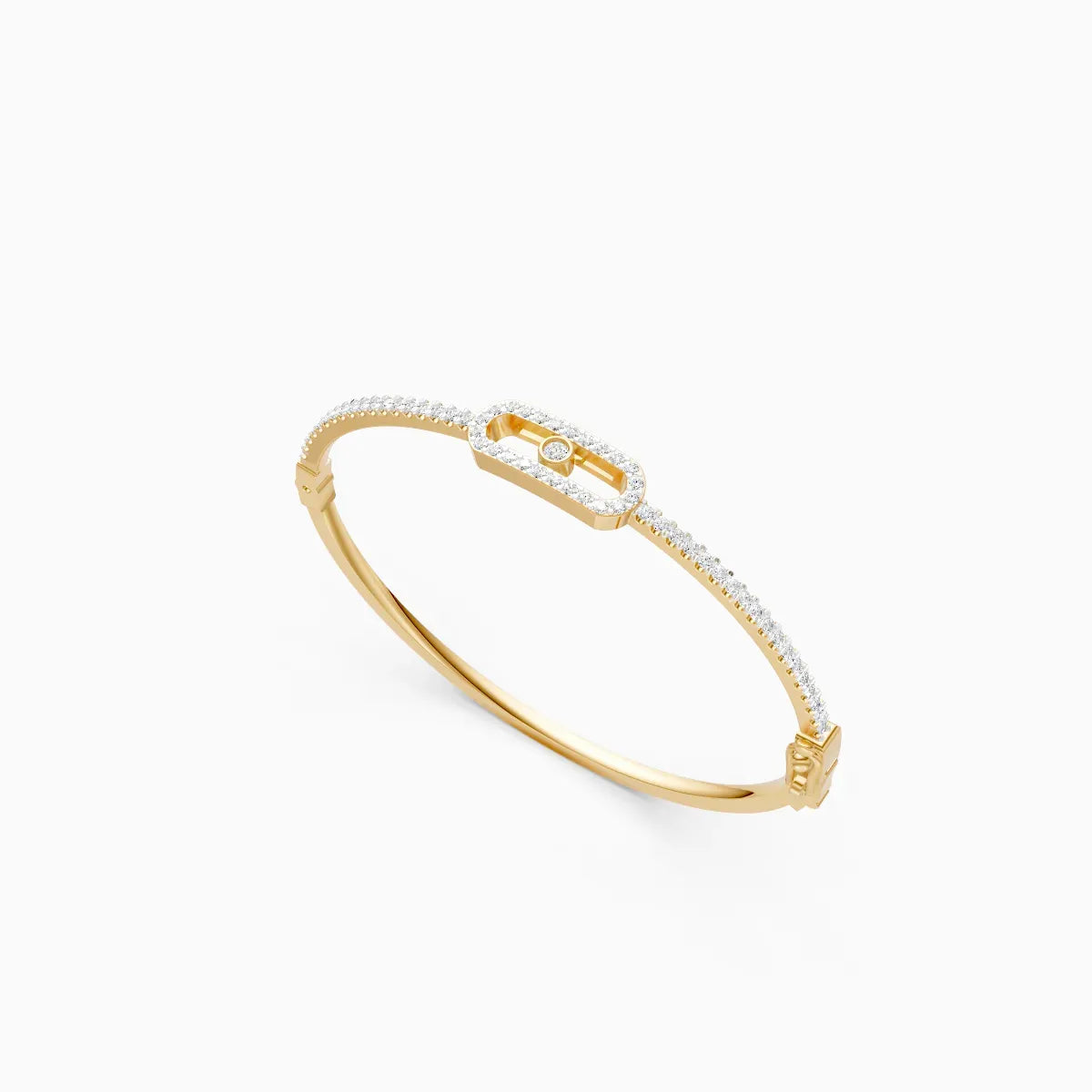 Mira | Smooth Lab-Grown Diamond Kada - Nivara
