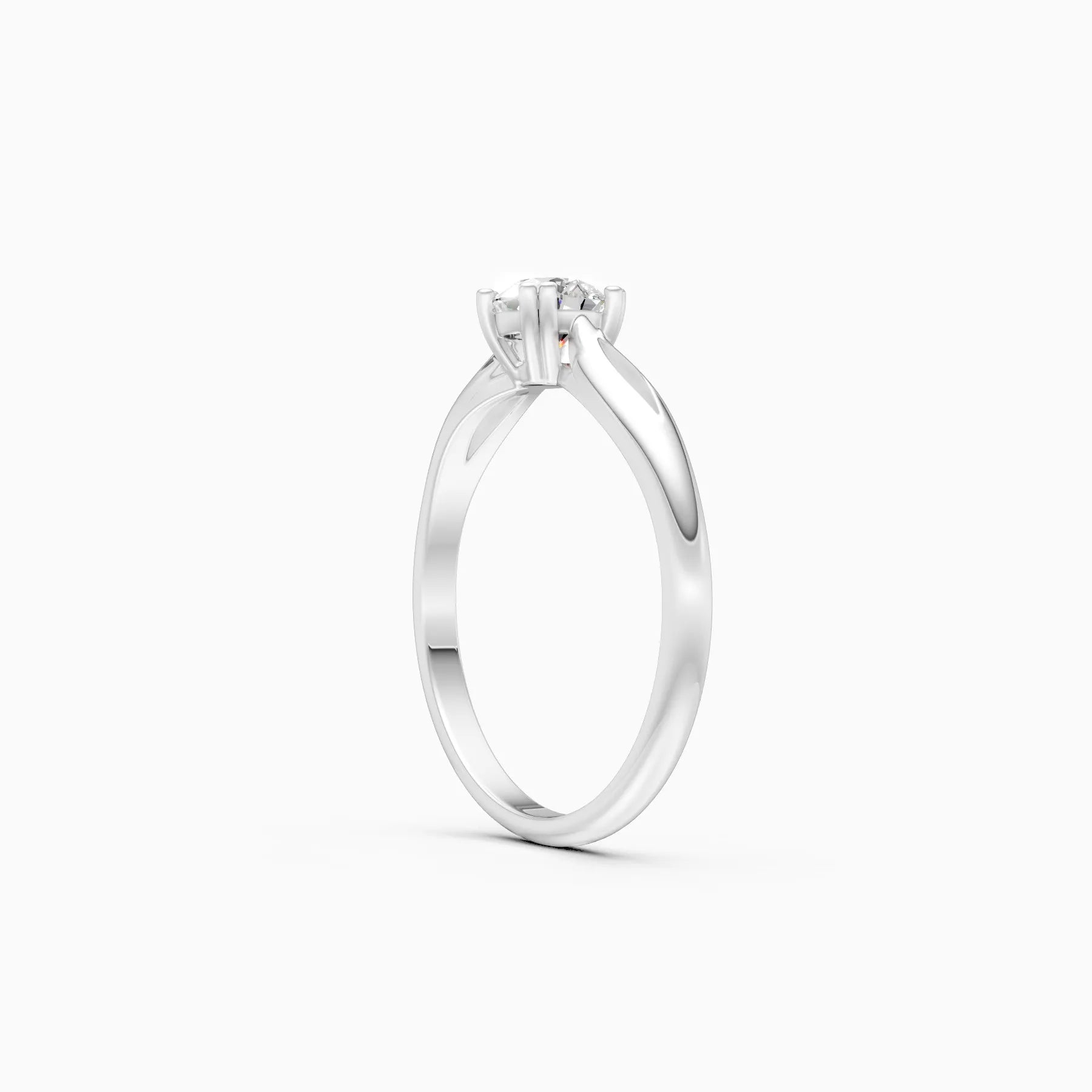 ��Amora | Round Solitaire Four Prong Setting Ring�� Rings VD_AYN��- Lab Grown Diamonds Jewellery