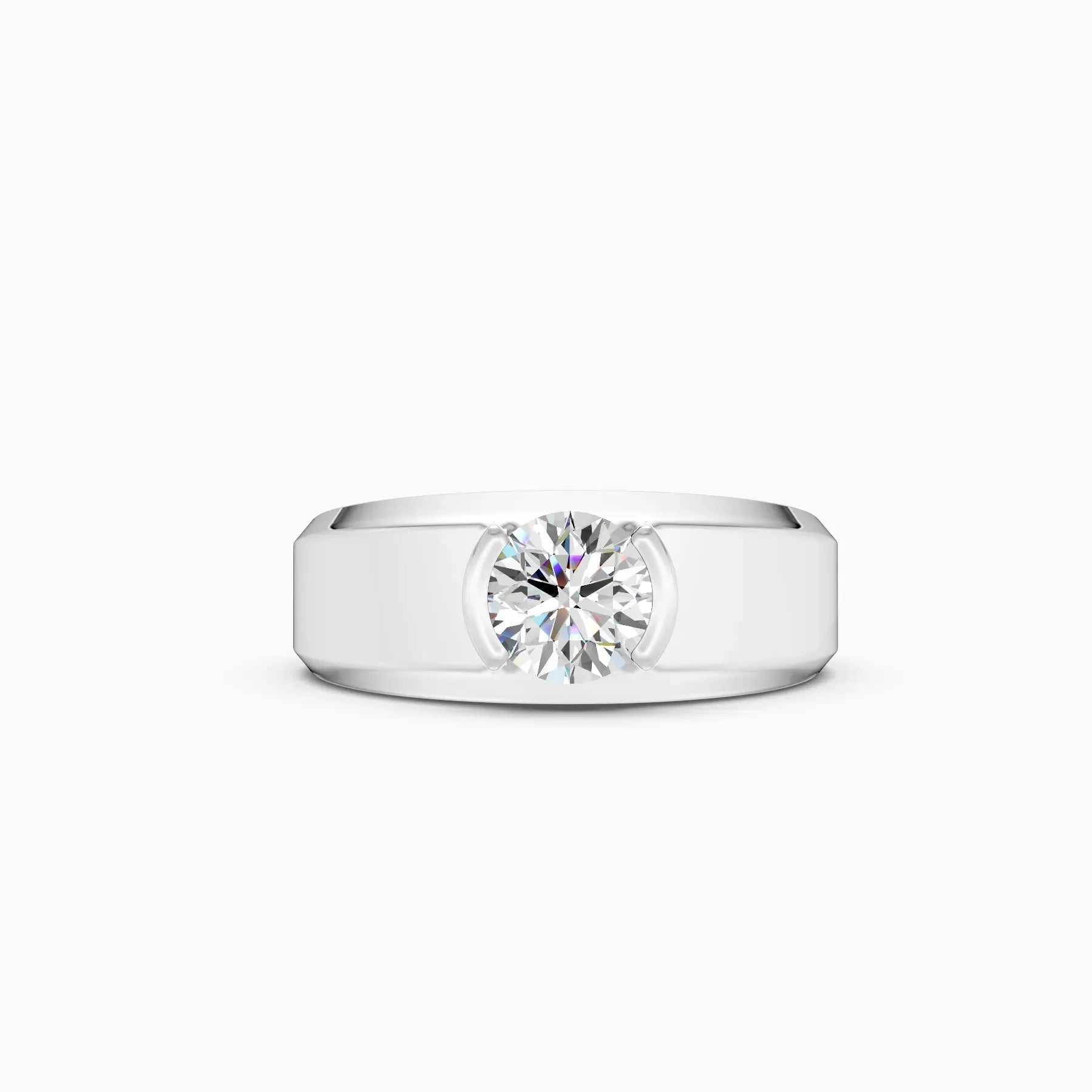 ��Amora | Round Solitaire Minimal Lab Grown Diamond Ring�� Rings VD_AYN��- Lab Grown Diamonds Jewellery