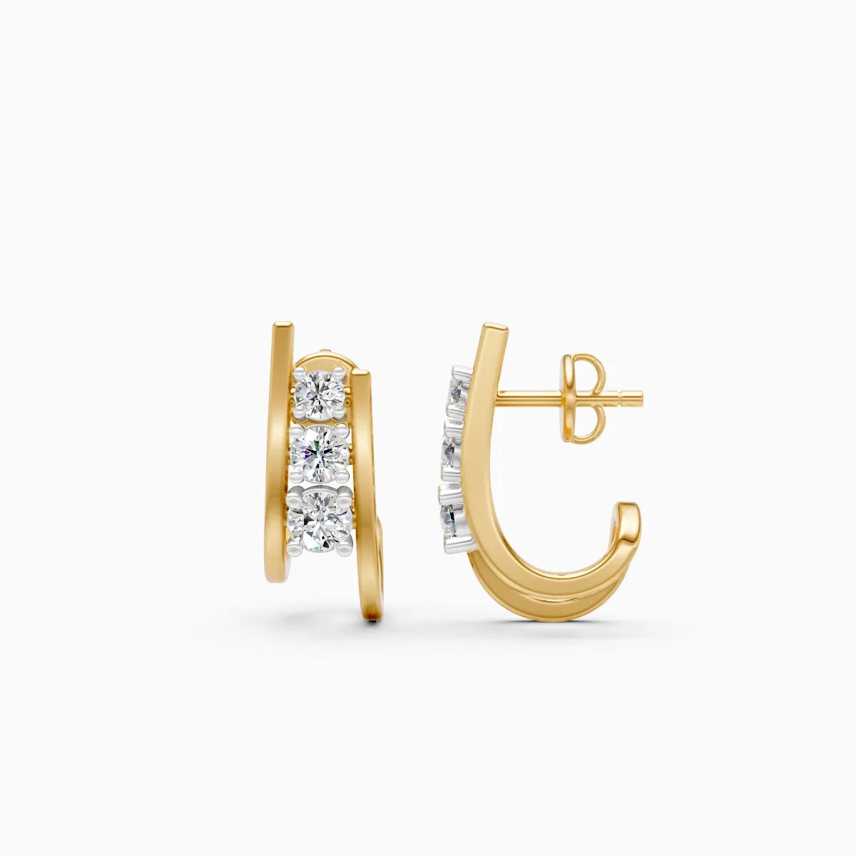 Mode | Underline Lab-Grown Diamond Earrings