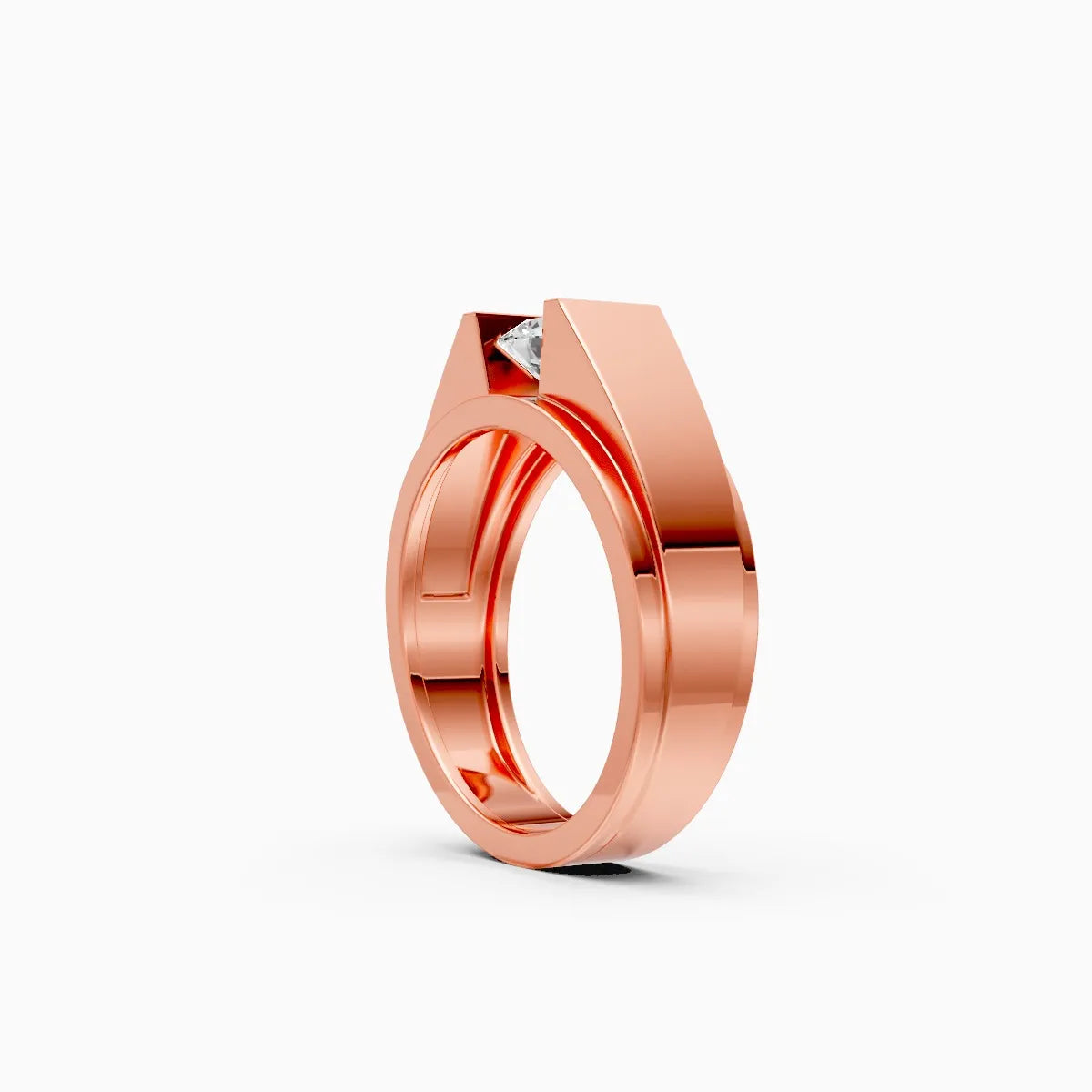 Mode | Nexus Men's Bezel-Set Solitaire Ring