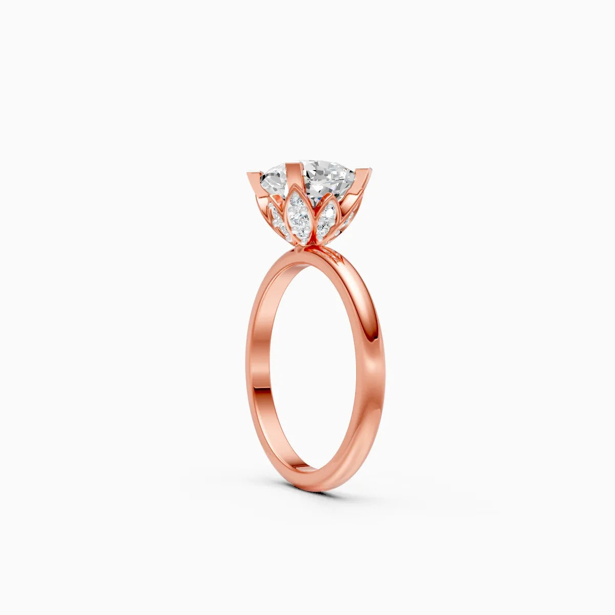 ��Amora | Cushion Lab Grown Diamond Plain Band Ring�� Rings VD_AYN��- Lab Grown Diamonds Jewellery