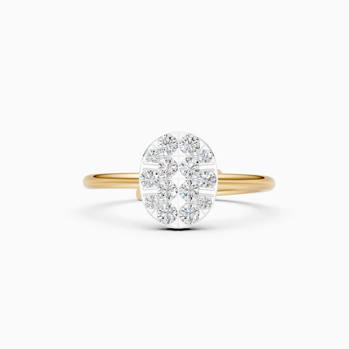 ��Celestia | Round Lab Grown Diamonds Oval Ring�� Rings VD_AYN��- Lab Grown Diamonds Jewellery