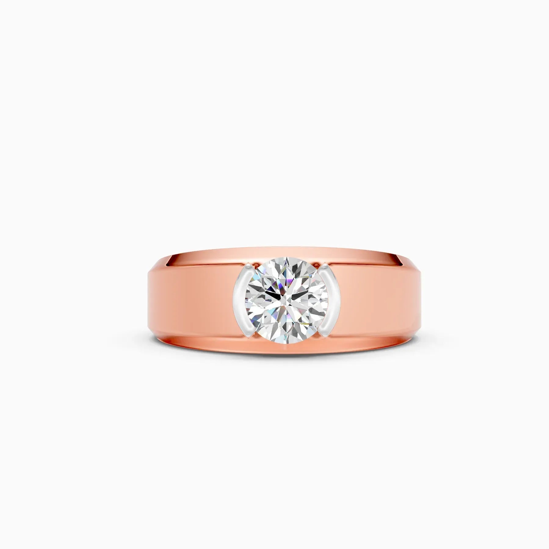 ��Amora | Round Solitaire Minimal Lab Grown Diamond Ring�� Rings VD_AYN��- Lab Grown Diamonds Jewellery