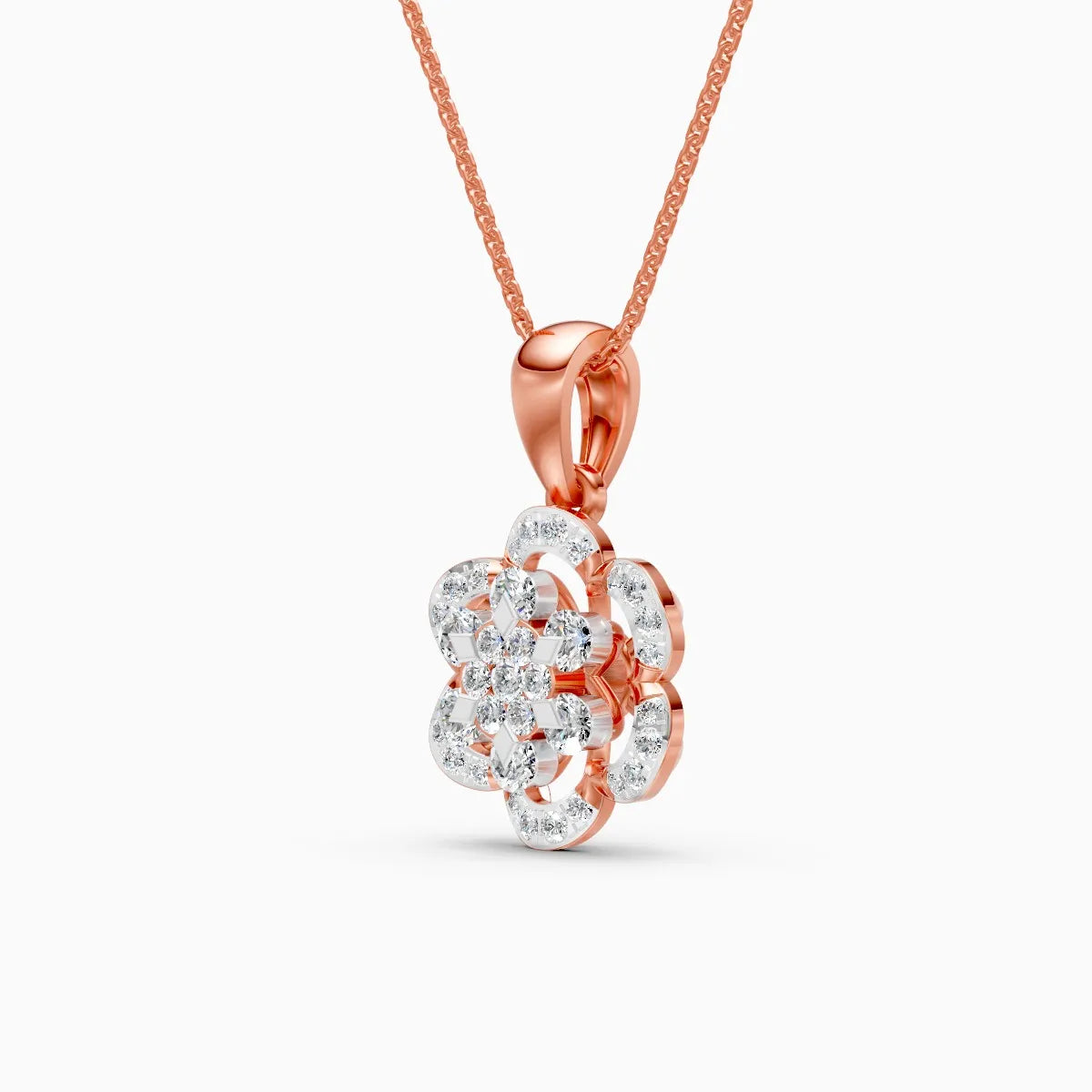 Flora | Dawn Bloom Lab-Grown Diamond Pendant - Nivara