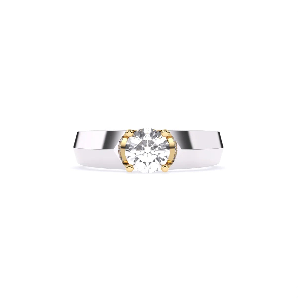 Veer | Vega Men's Round Solitaire Ring