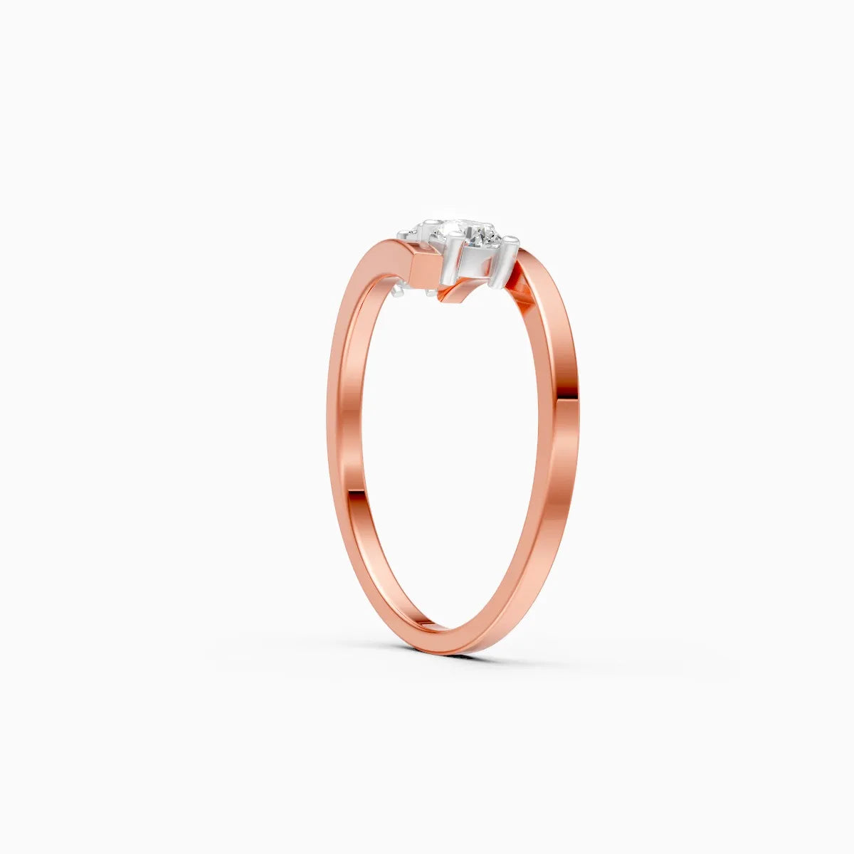 ��Mode | Round Lab Grown Diamonds Bypass Ring�� Rings VD_AYN��- Lab Grown Diamonds Jewellery