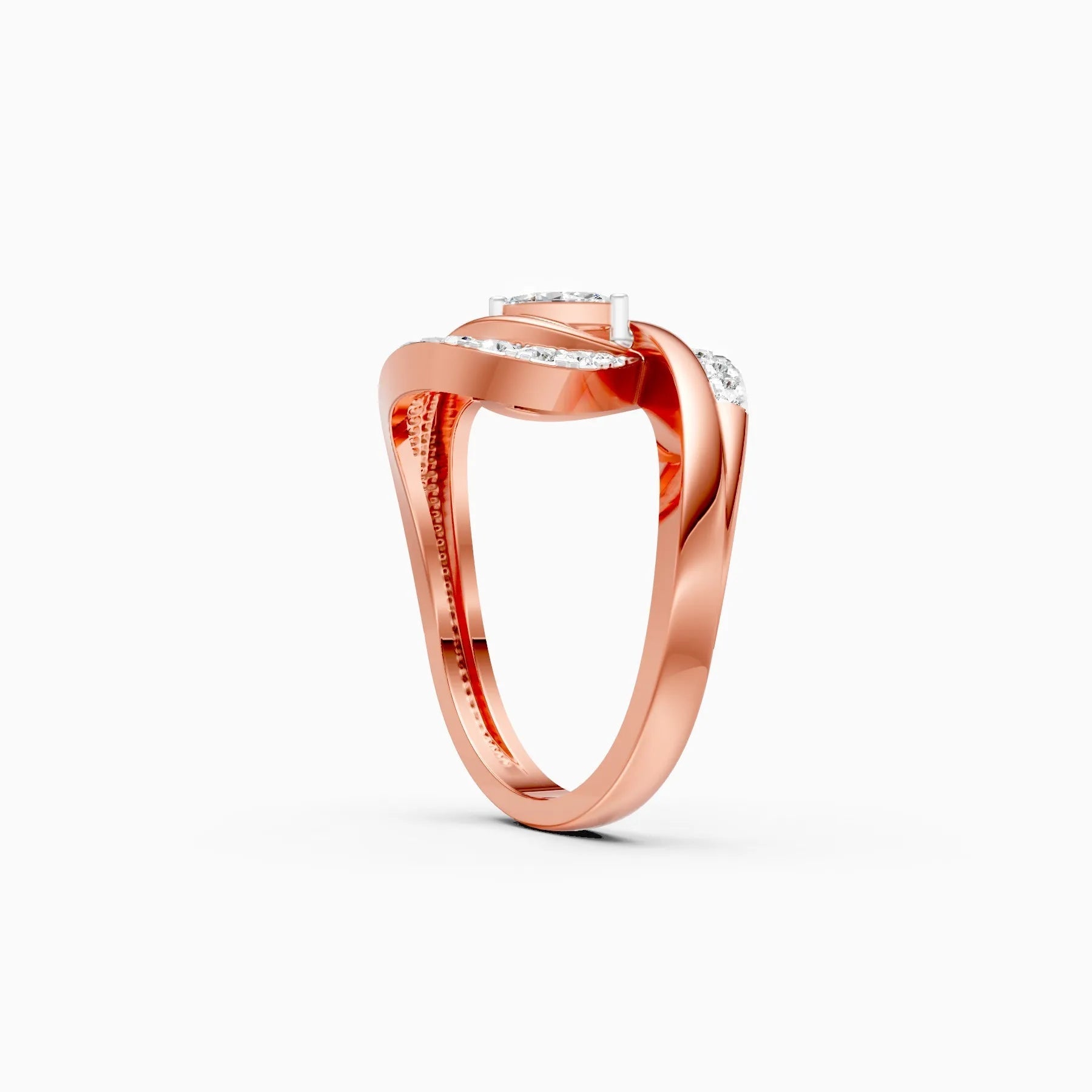 ��Mira | Marquise & Round Lab Grown Diamonds Vortex Ring�� Rings VD_AYN��- Lab Grown Diamonds Jewellery