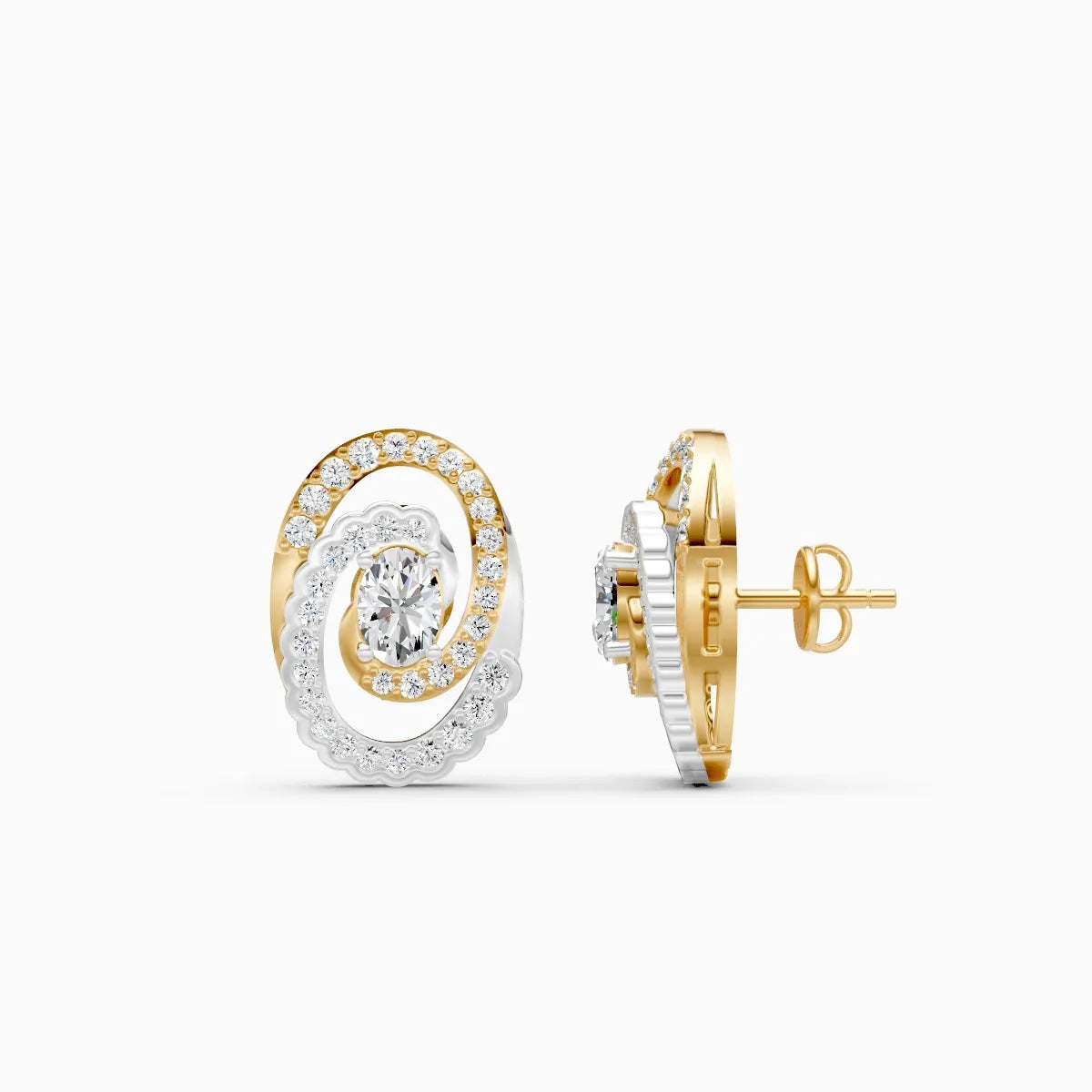 Mira | Halo Hush Lab-Grown Diamond Earrings