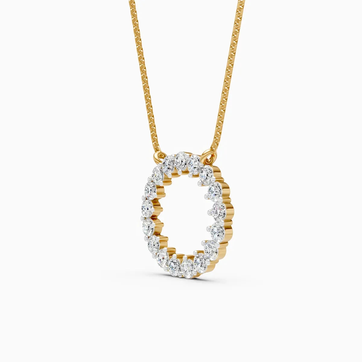 MIra | Kite Halo Lab-Grown Diamond Pendant - Nivara