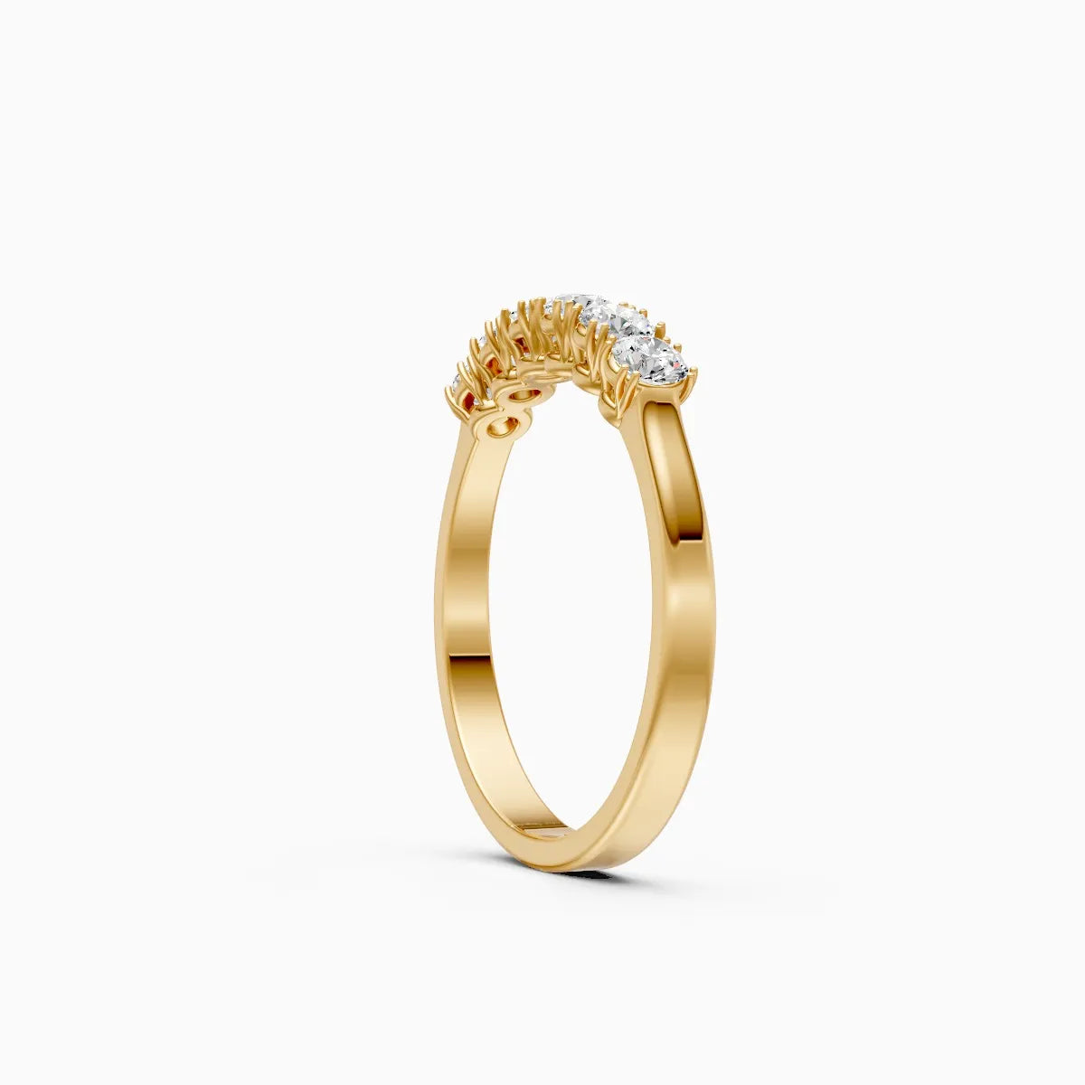 ��Foreva | Round Lab Grown Diamonds Half-Eternity Ring�� Rings VD_AYN��- Lab Grown Diamonds Jewellery