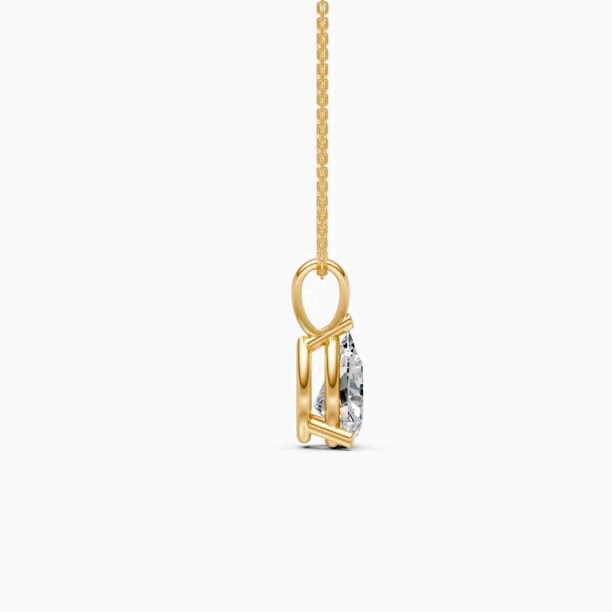 Sia | Pear Halo Lab-Grown Diamond Pendant - Nivara
