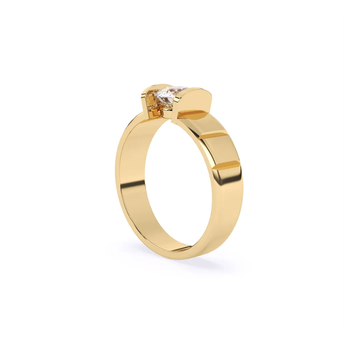 Veer | Cipher Men's Single-Stone Minimalist Ring